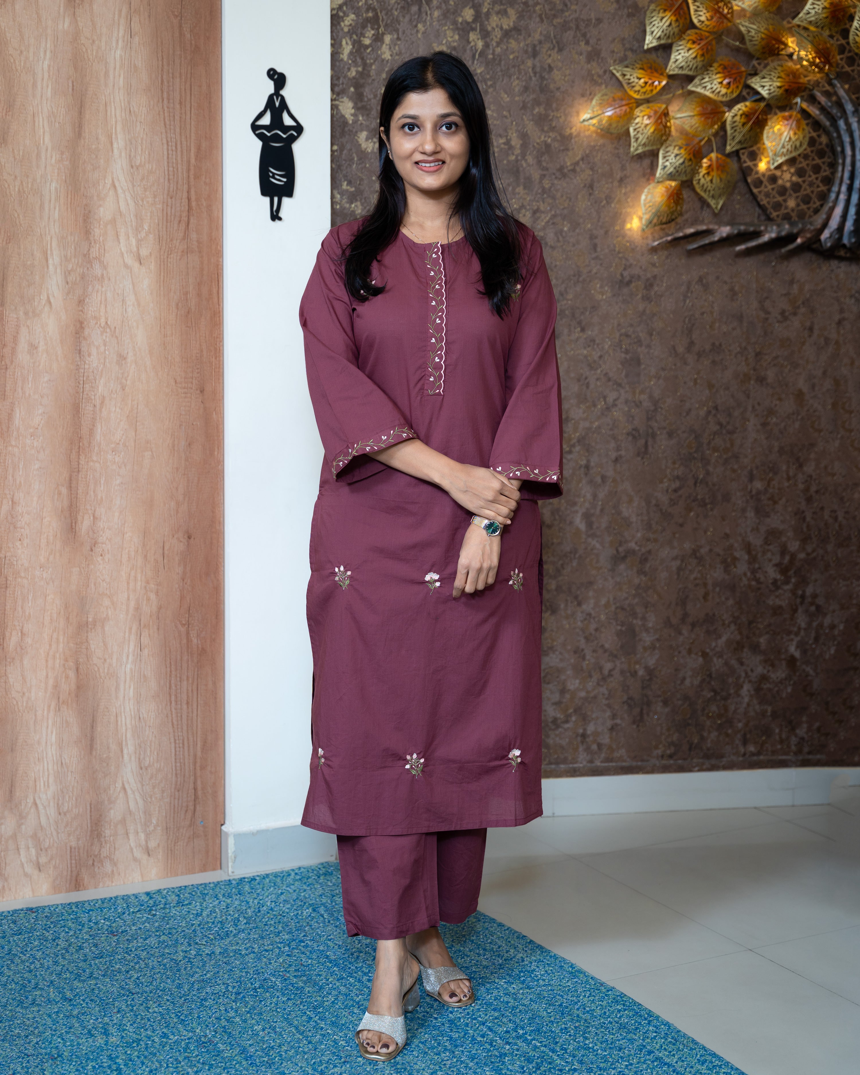 Load image into Gallery viewer, Cotton Co-Ord Set-7612
