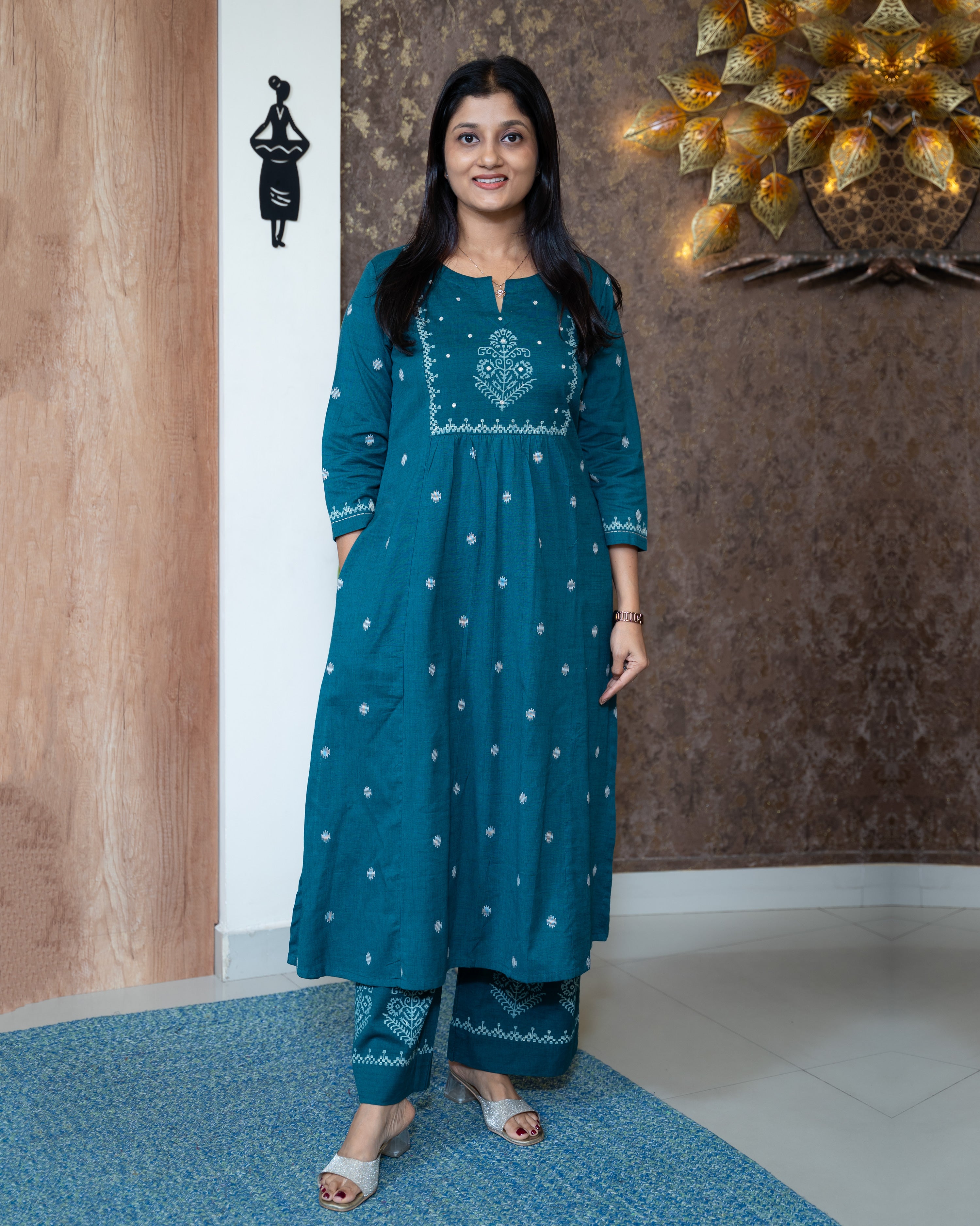 Load image into Gallery viewer, Cotton Co-Ord Set-7656
