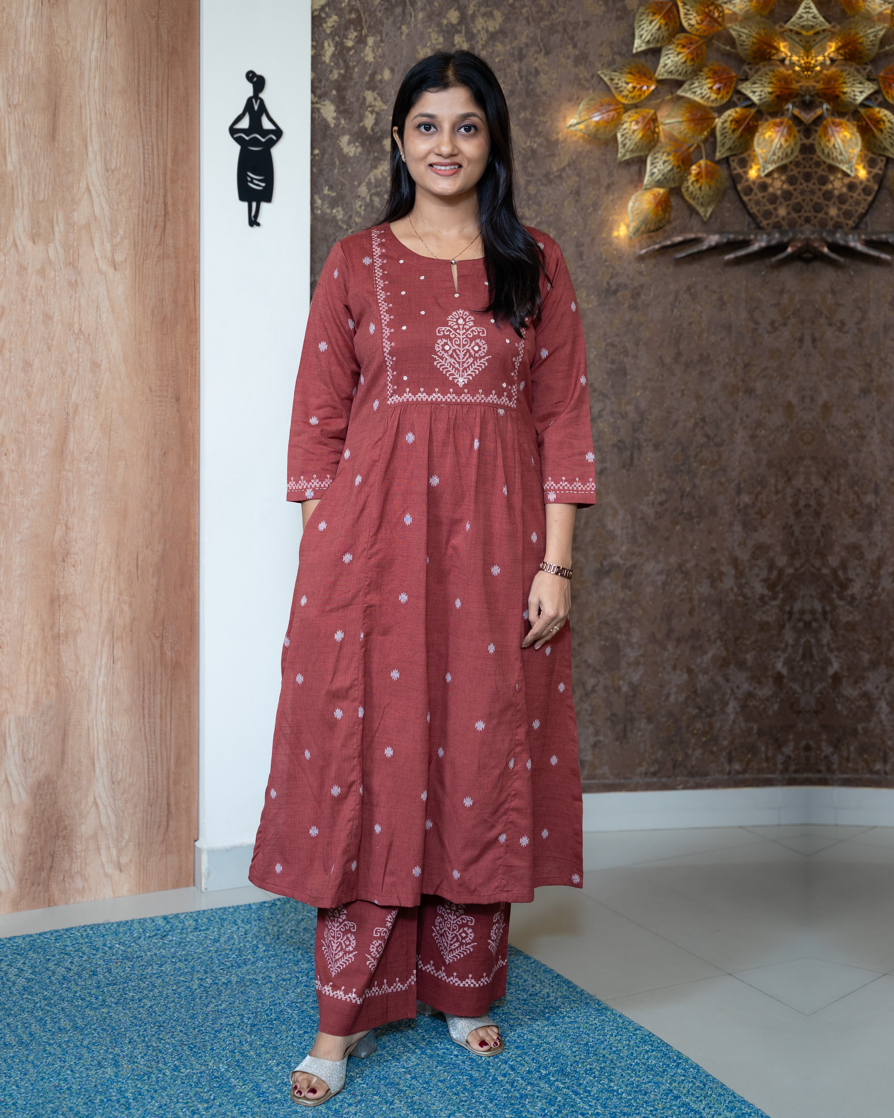 Load image into Gallery viewer, Cotton Co-Ord Set-7656

