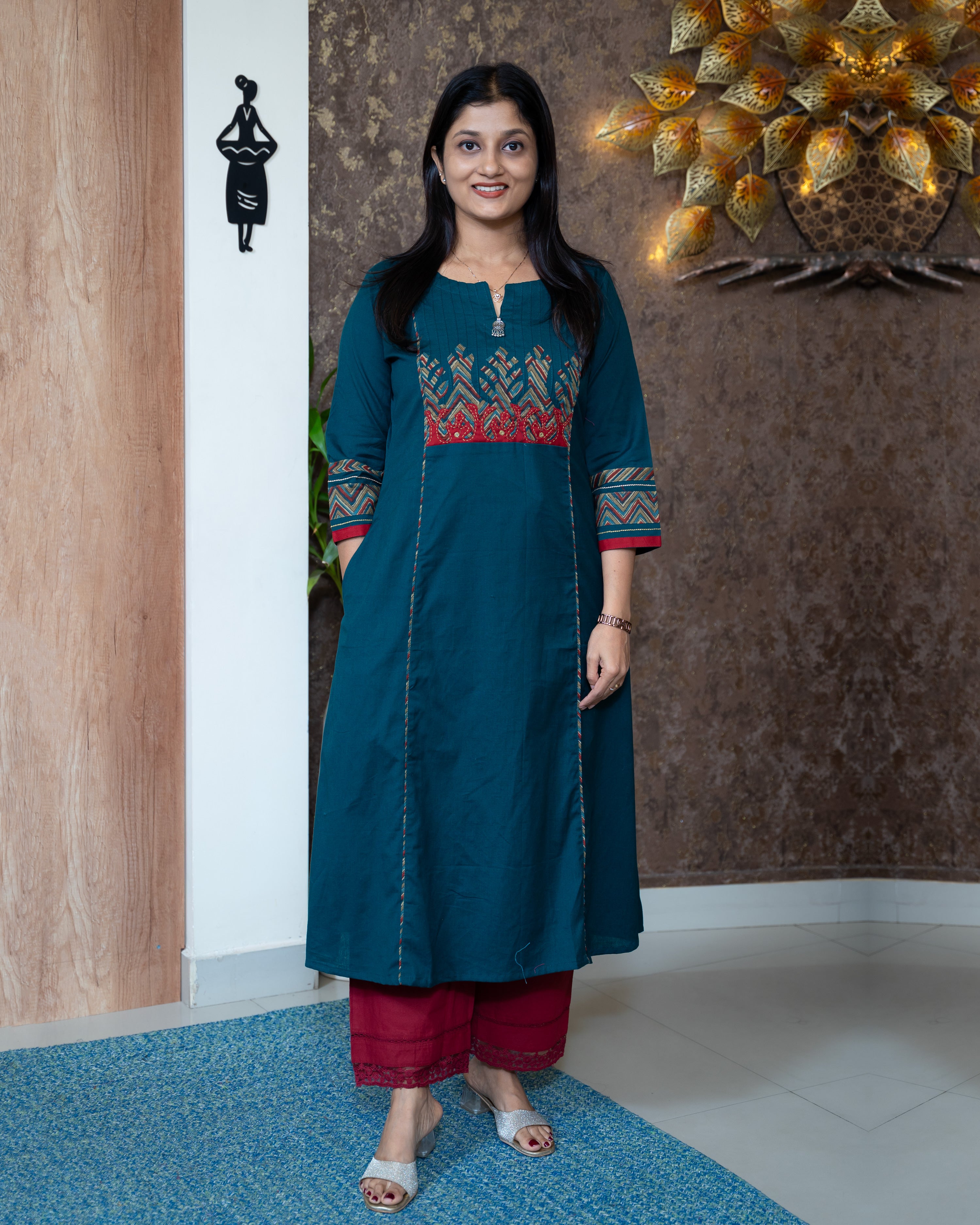 Load image into Gallery viewer, Cotton Kurti-7655
