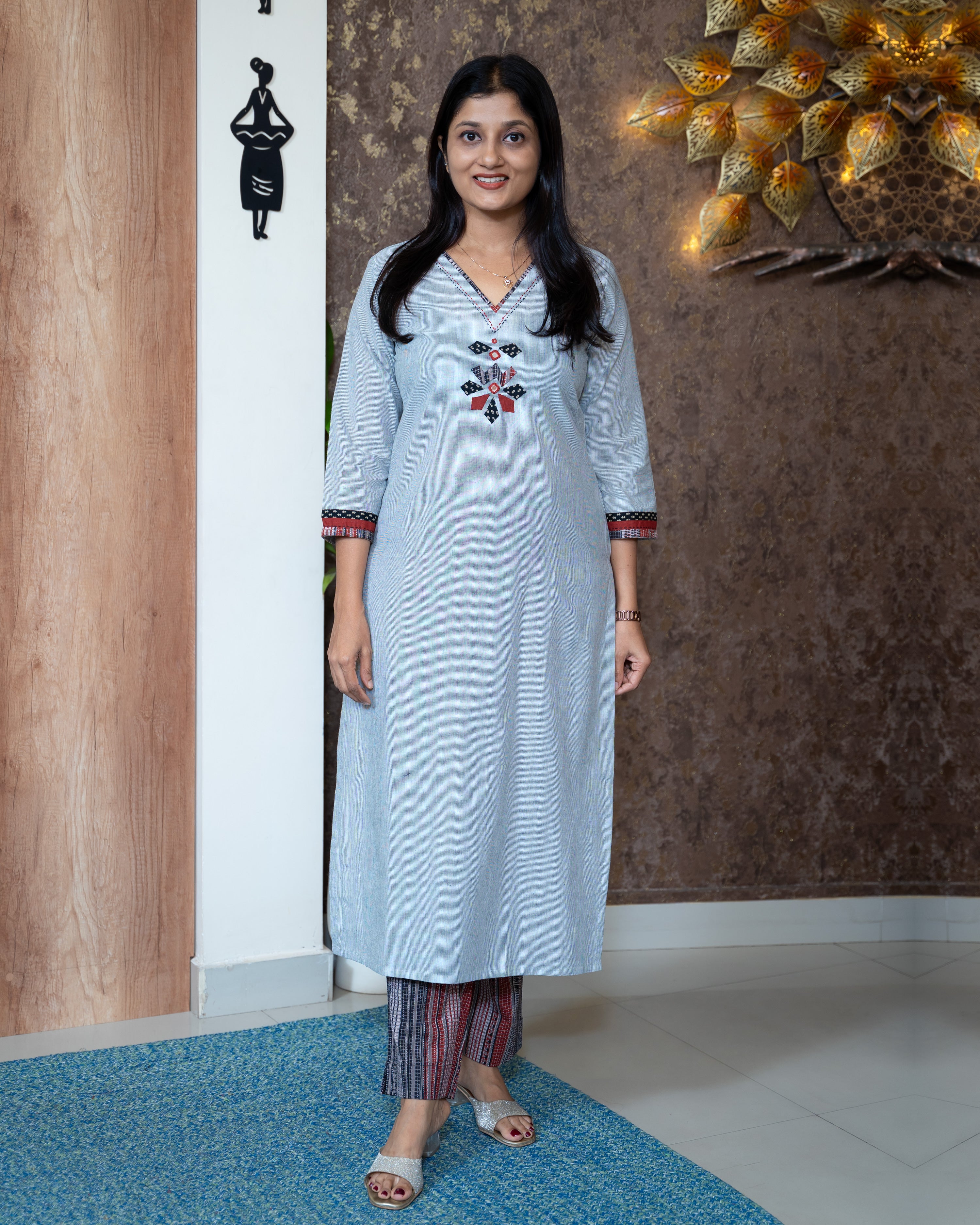 Load image into Gallery viewer, Cotton Co-Ord Set-7650
