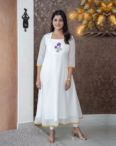 Mul Chanderi Designer Kurti (Pre-Order)-3336