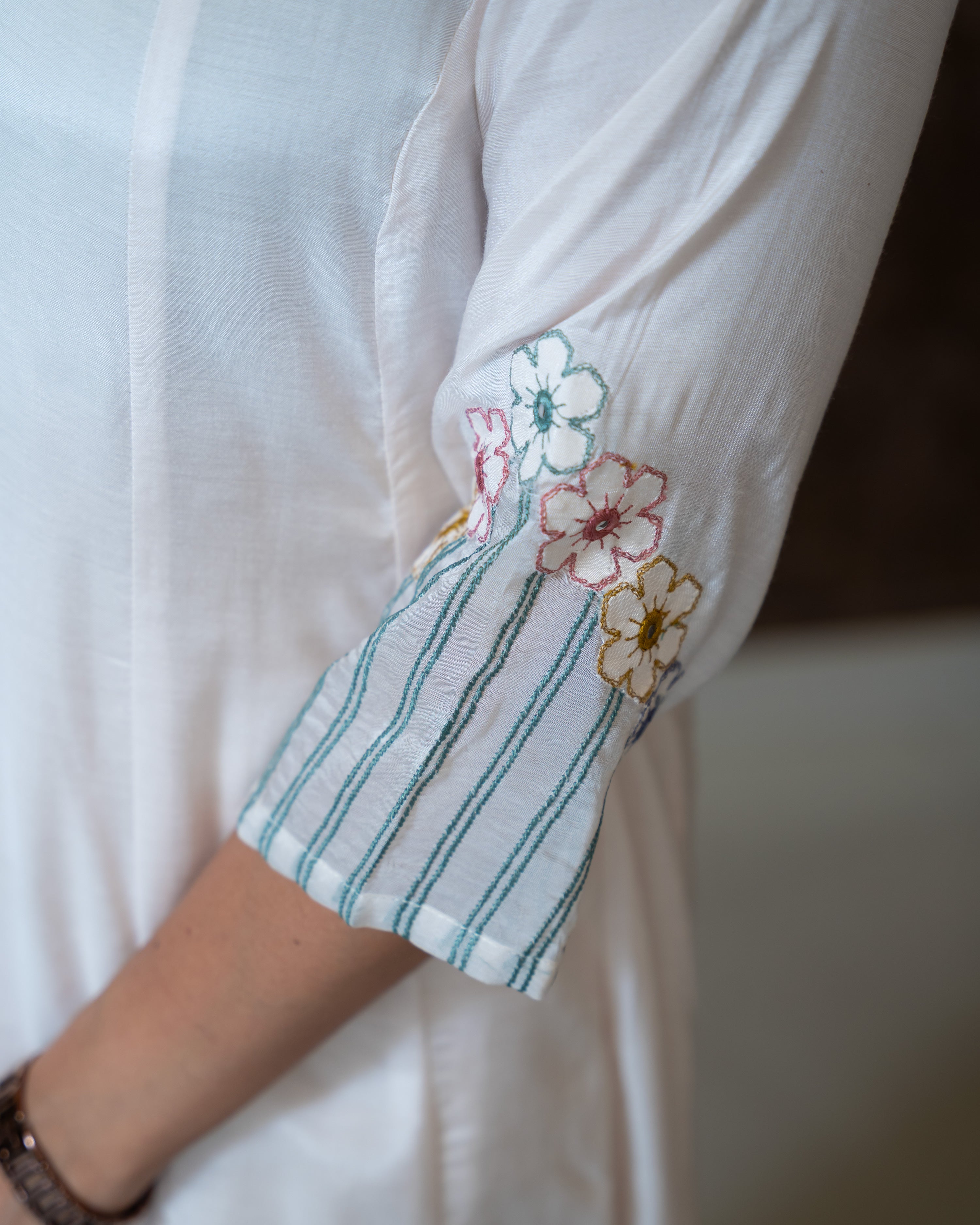 Load image into Gallery viewer, Muslin Silk Co-Ord Set-7641
