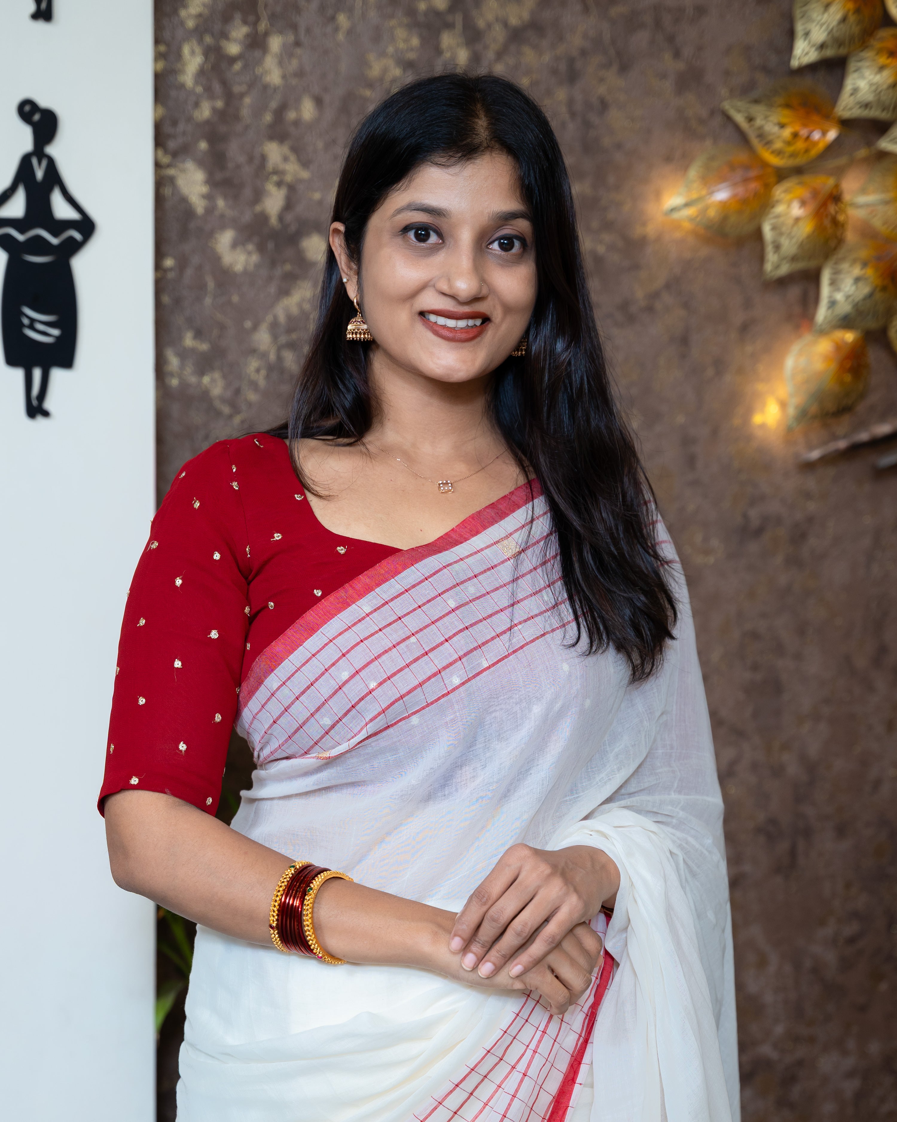Load image into Gallery viewer, Mul Cotton Saree-7657
