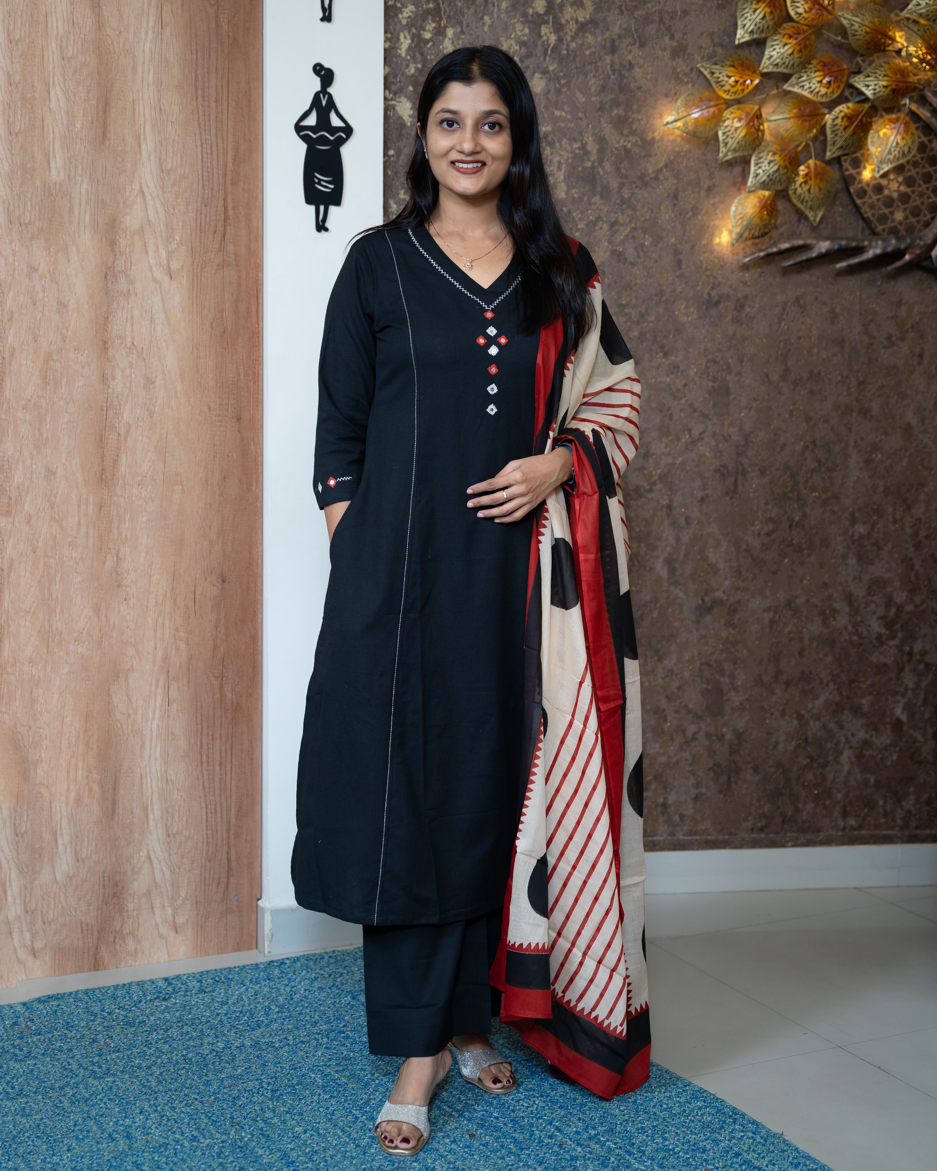 Load image into Gallery viewer, Cotton Co-Ord Set-7689
