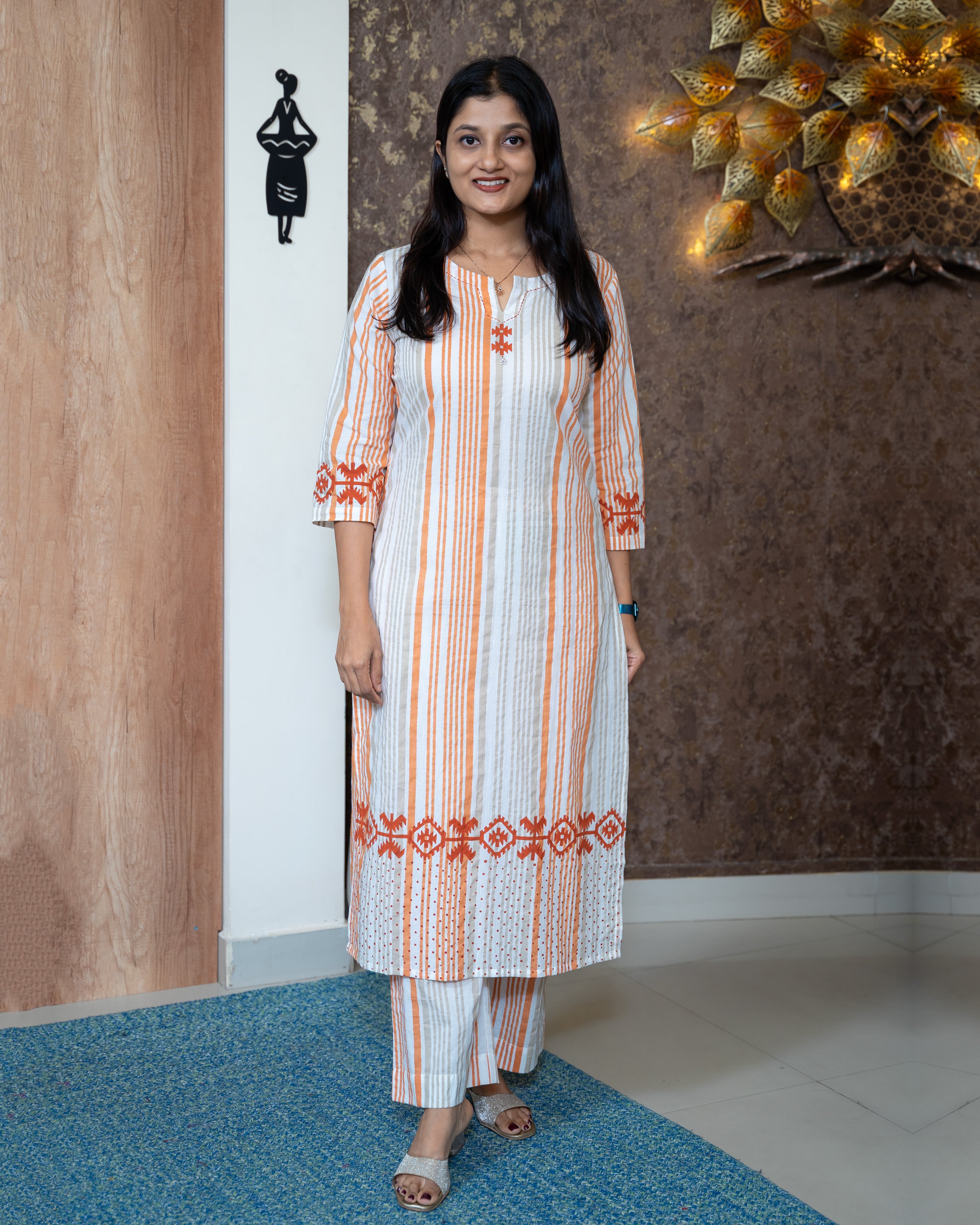 Load image into Gallery viewer, Cotton Co-Ord Set-7639
