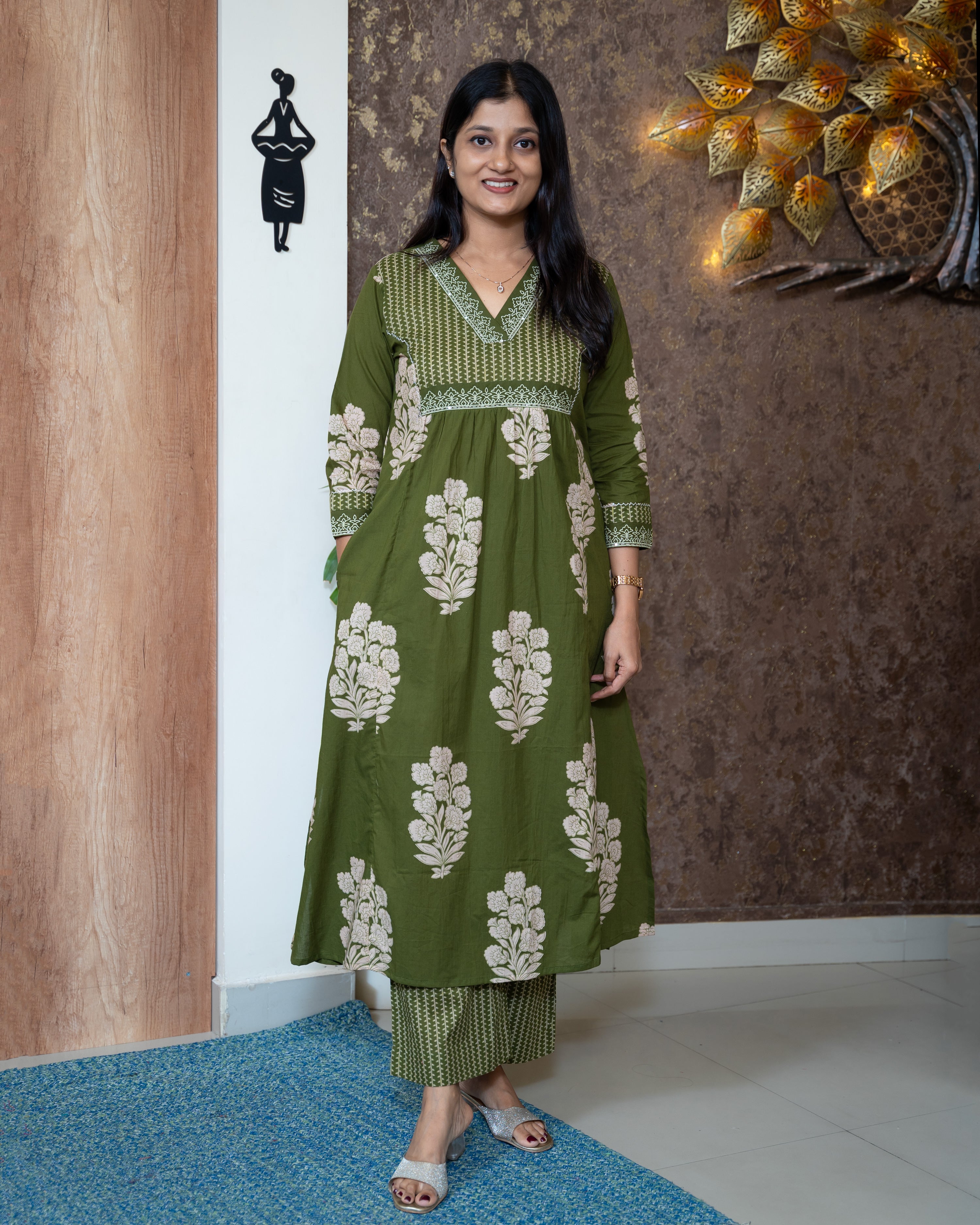 Load image into Gallery viewer, Cotton Co-Ord Set-7682
