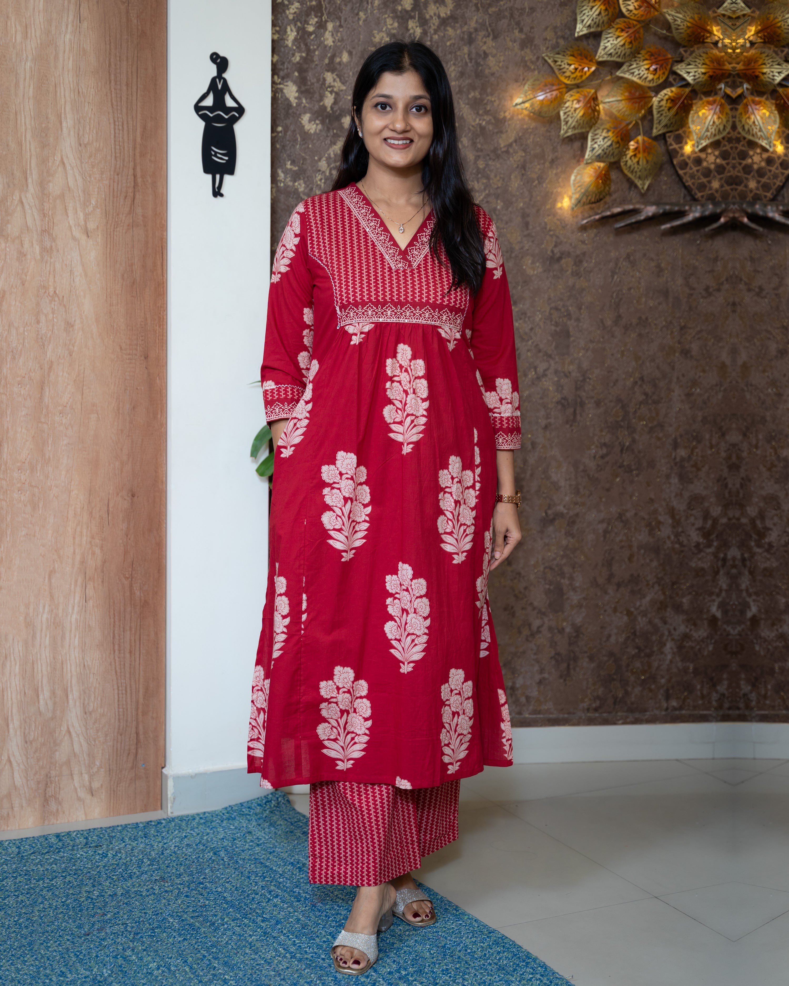 Load image into Gallery viewer, Cotton Co-Ord Set-7682
