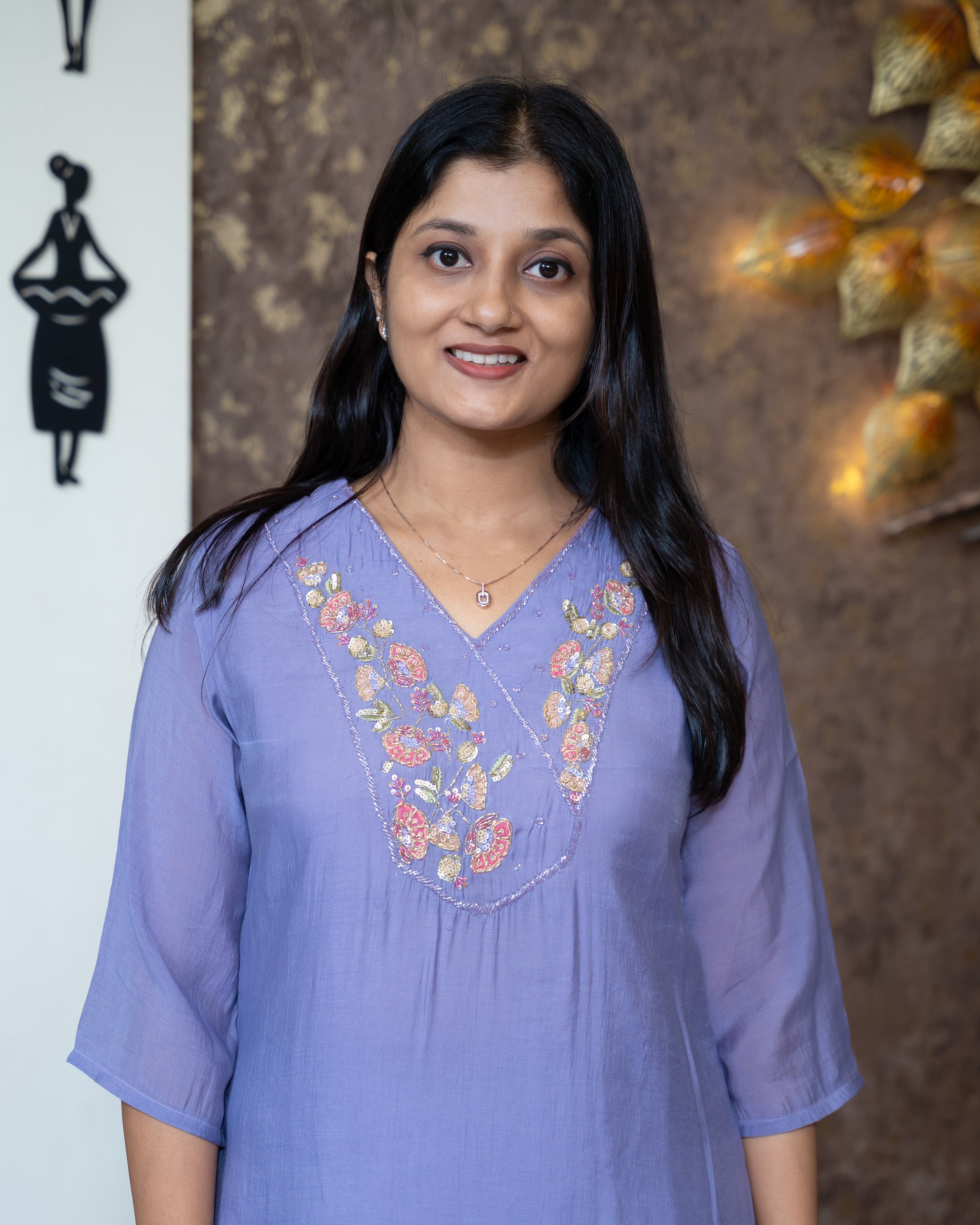 Load image into Gallery viewer, Mul Chanderi Co-Ord Set-7696
