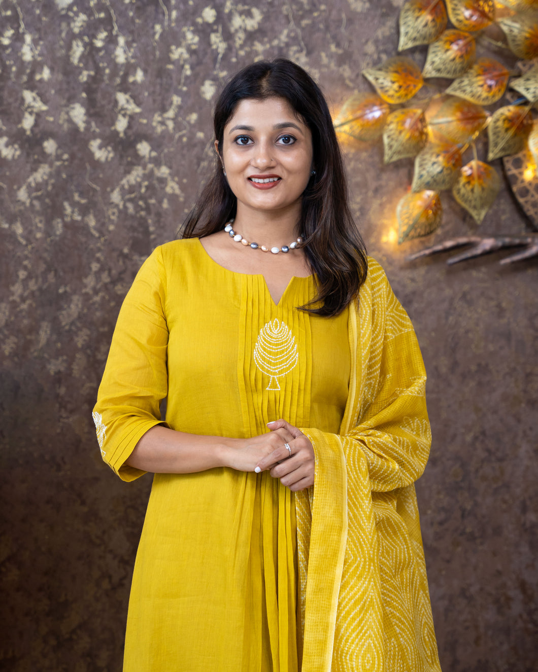 Mul Cotton Designer Kurti and Dupatta( Pre-Order)-3422