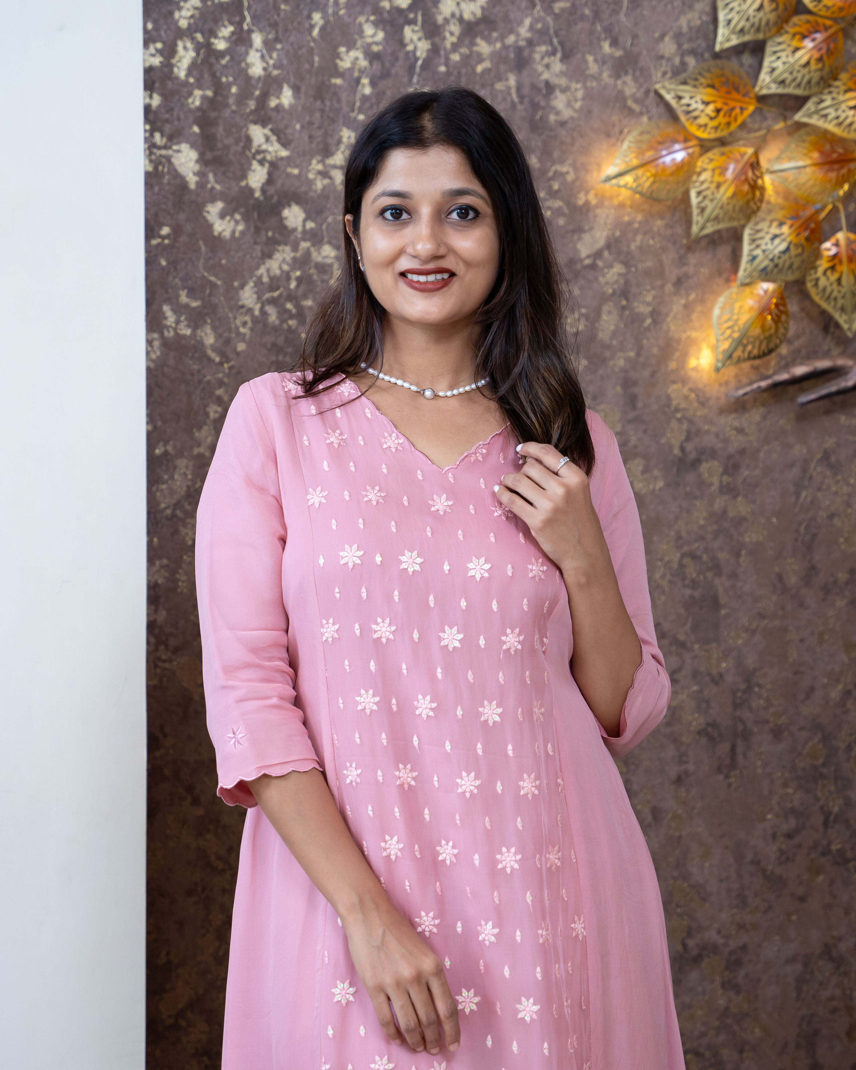 Load image into Gallery viewer, Viscose Organza Designer Kurti(Pre-Order)-3585
