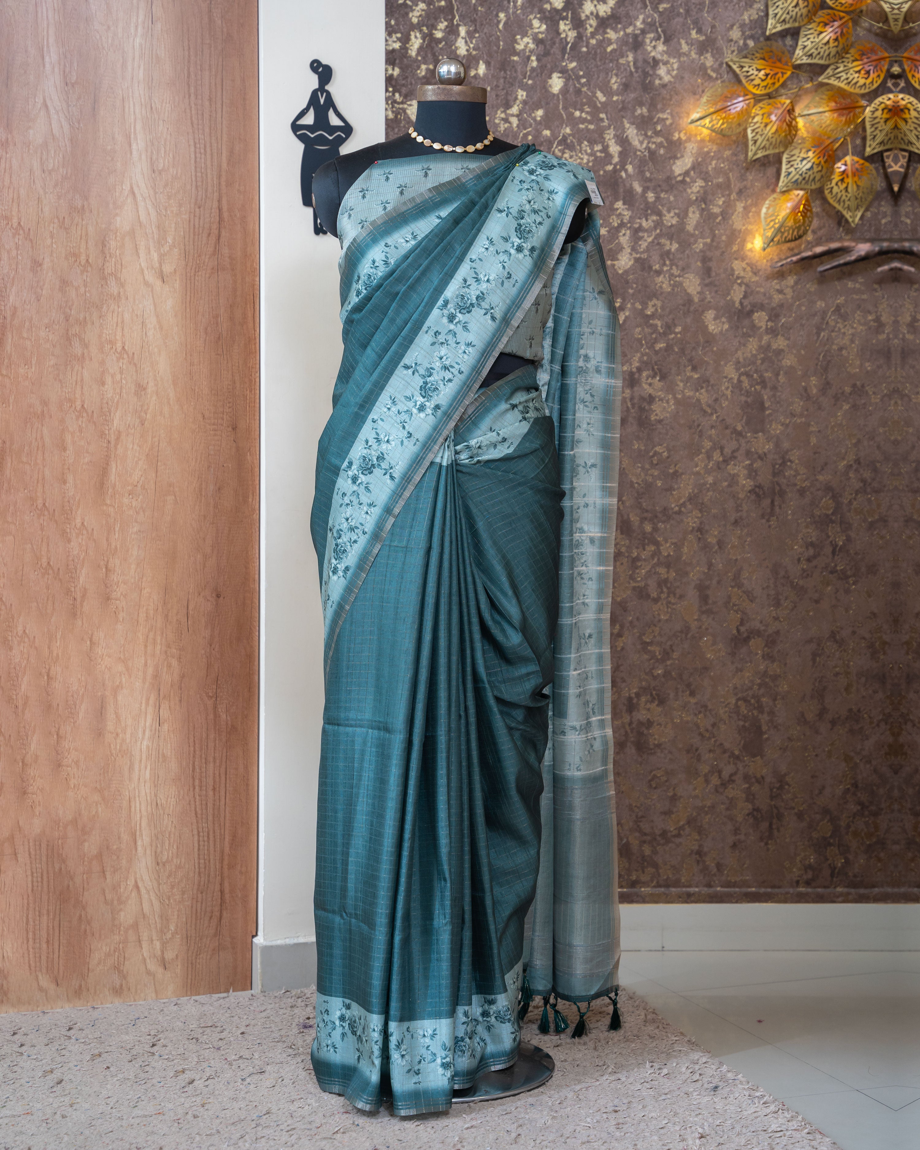 Load image into Gallery viewer, Semi Tusser Silk Saree-2532
