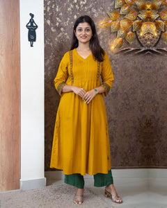 Rayon Cotton Kurti-3478