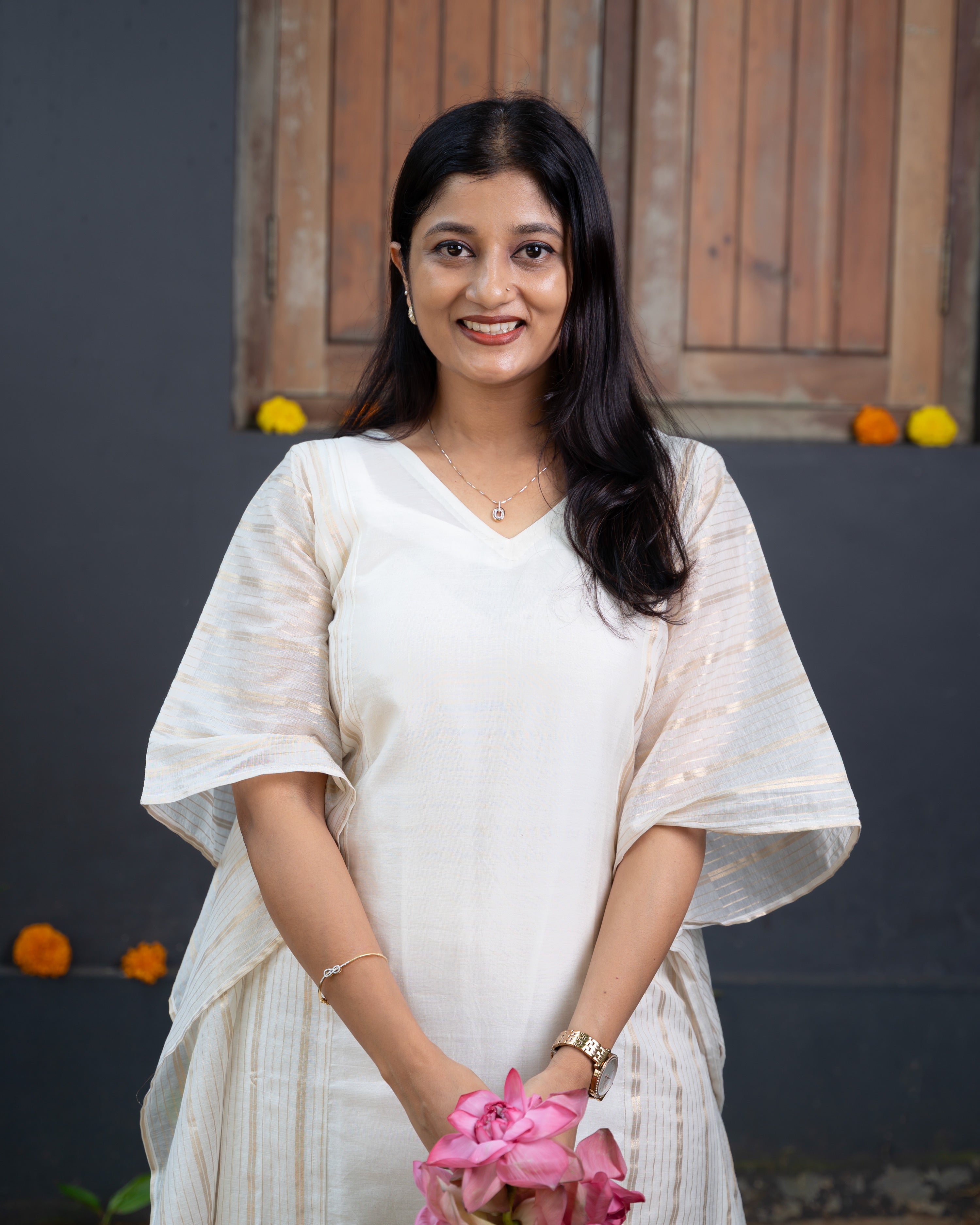 Load image into Gallery viewer, Mul Chanderi Designer Kaftan(Pre-Order)-1047

