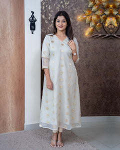 Organza Designer Kurti(Pre-Order)-3521