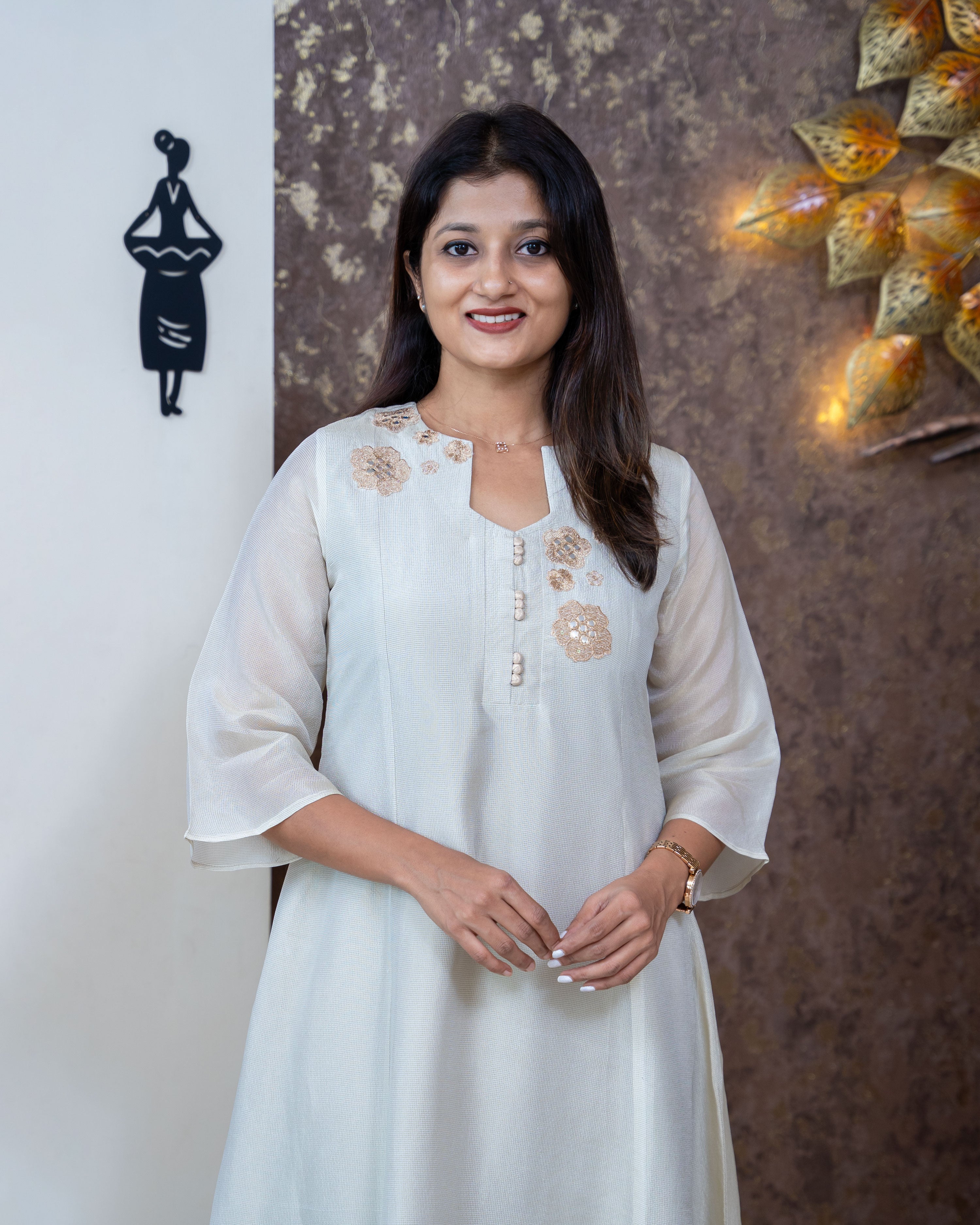 Load image into Gallery viewer, Tissue Designer Kurti(Pre-Order)-3520
