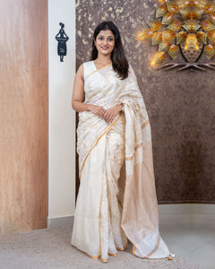 Pure Linen Saree(Pre-Order)3533