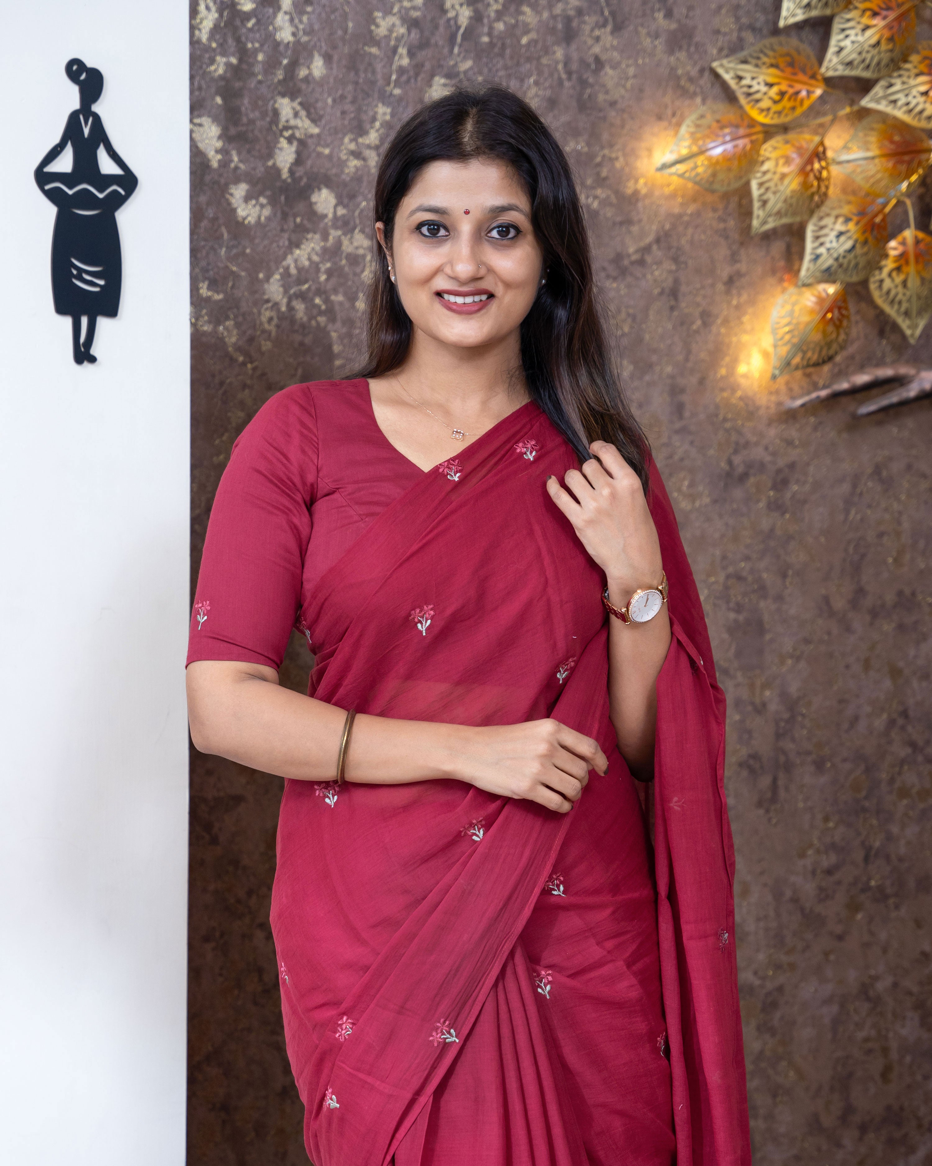 Load image into Gallery viewer, Mul Cotton Saree(Pre-Order)-2710
