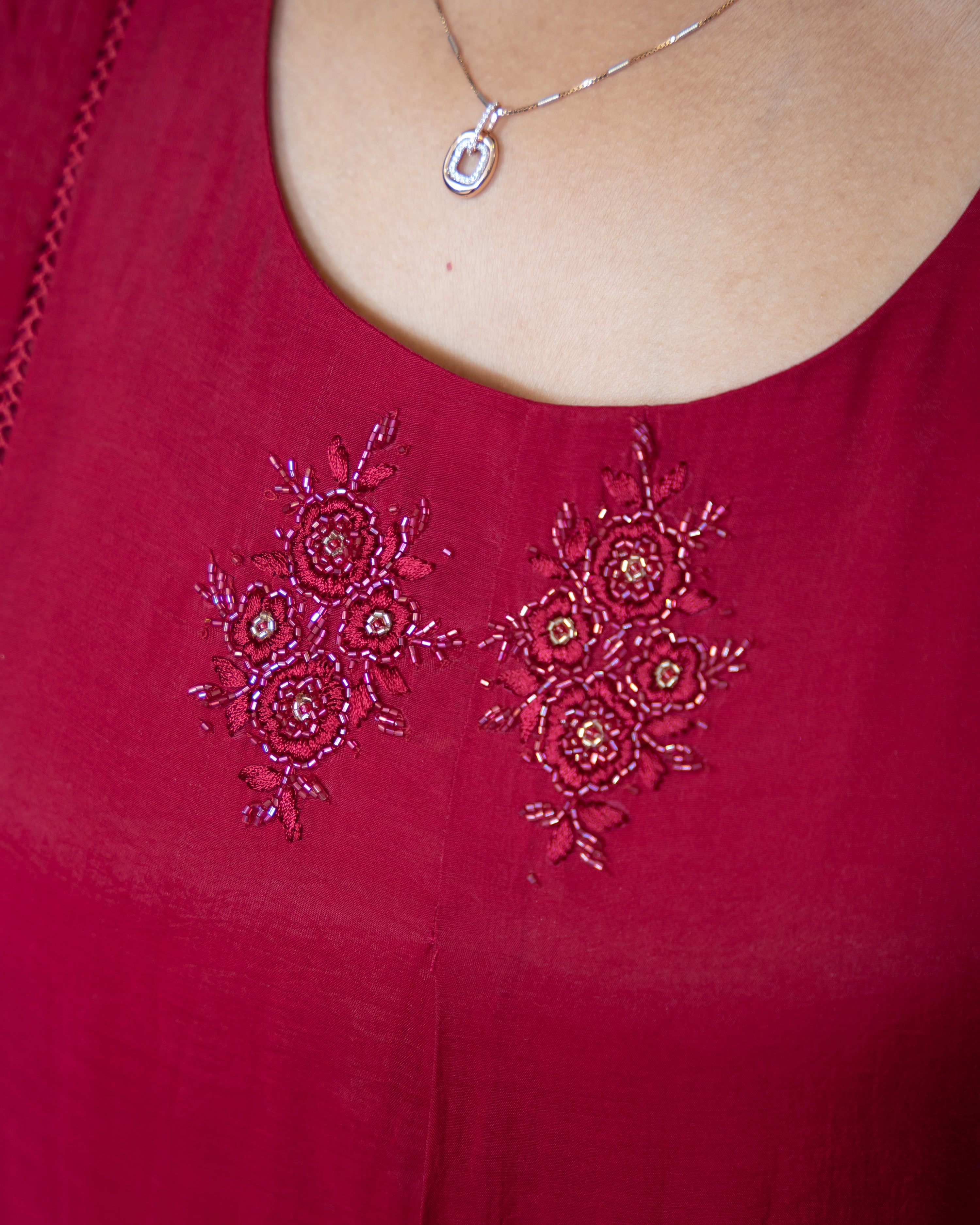 Load image into Gallery viewer, Mul Chanderi Suit-7763
