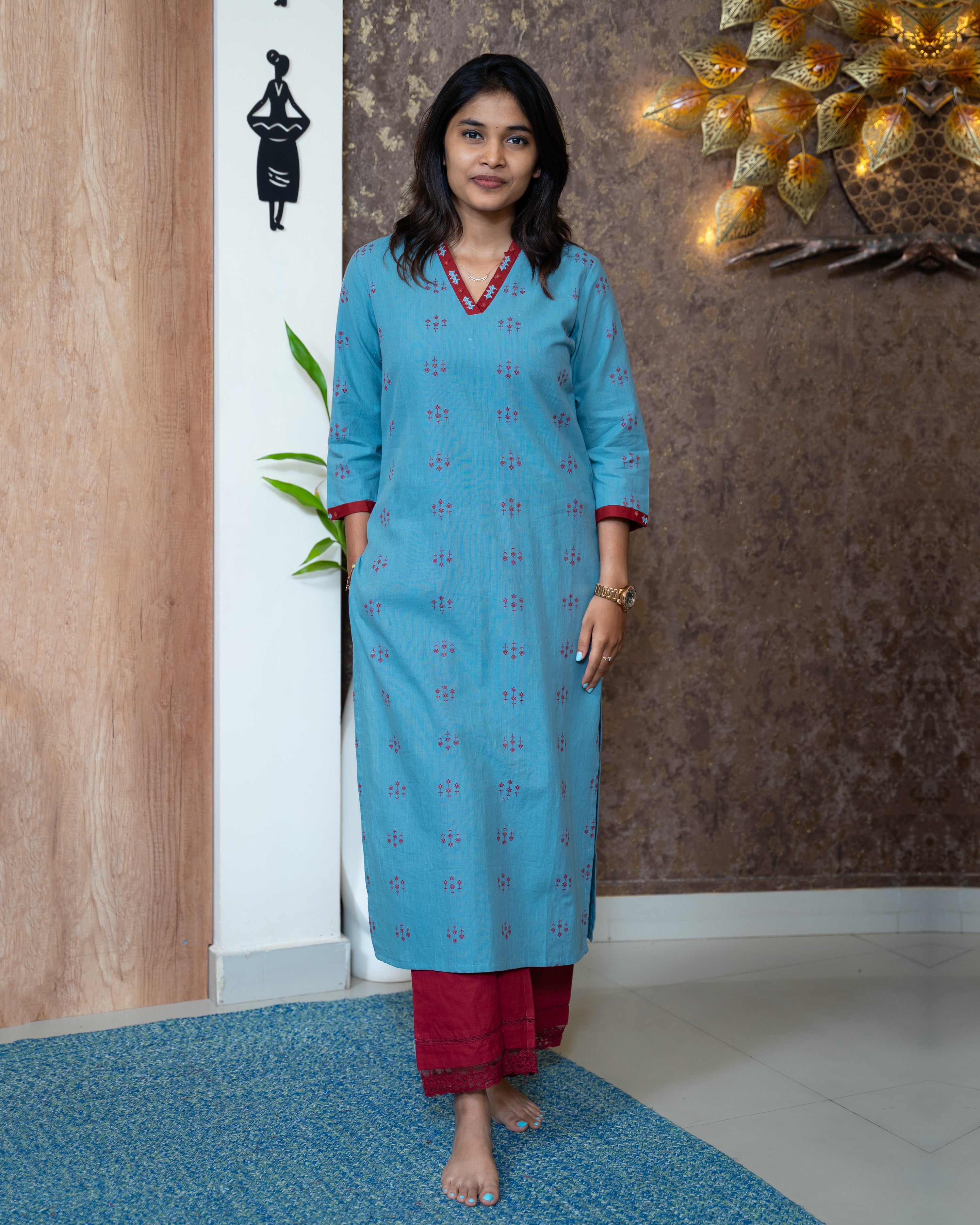 Load image into Gallery viewer, Cotton Kurti-7802
