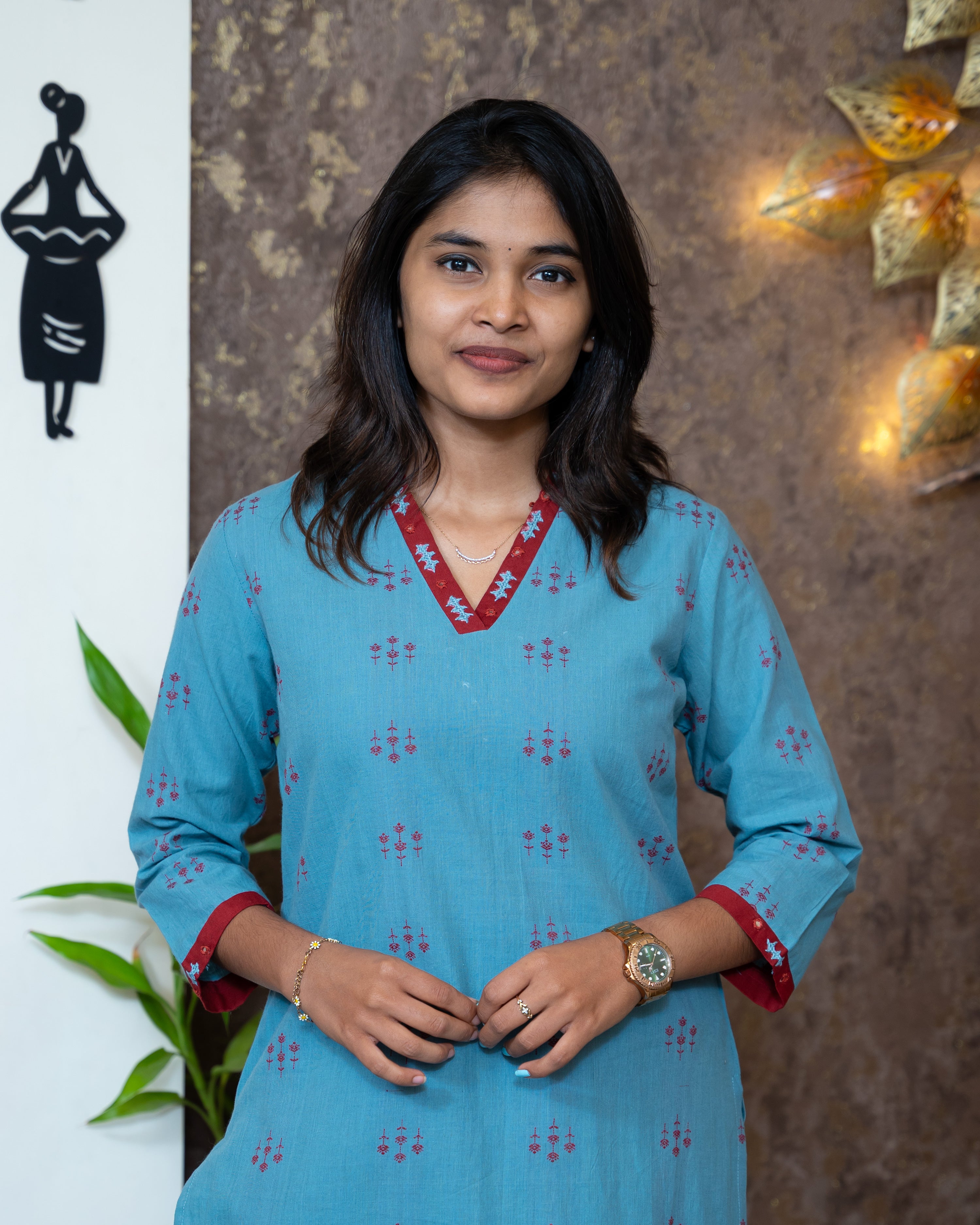 Load image into Gallery viewer, Cotton Kurti-7802

