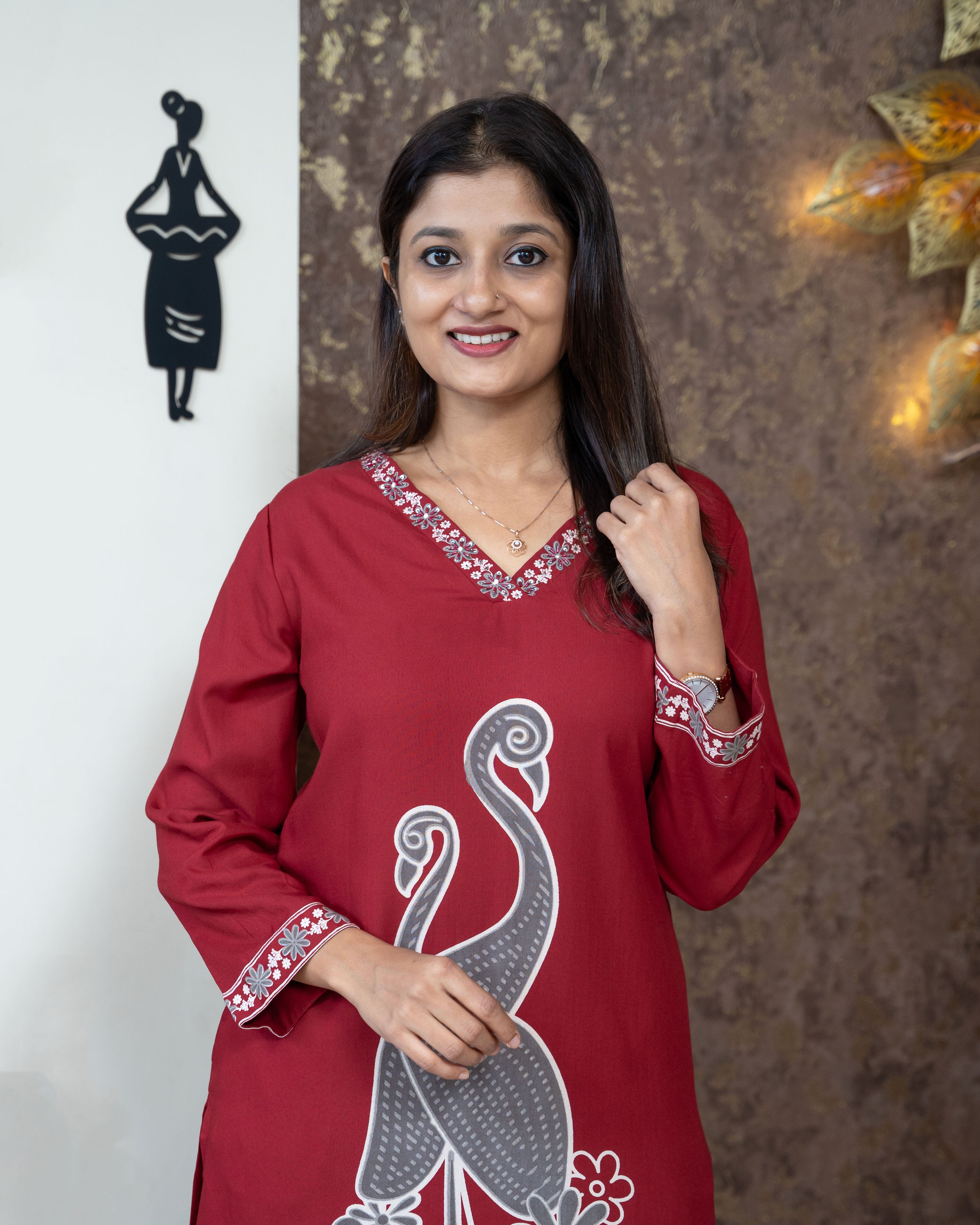 Load image into Gallery viewer, Rayon Co-Ord Set-3648
