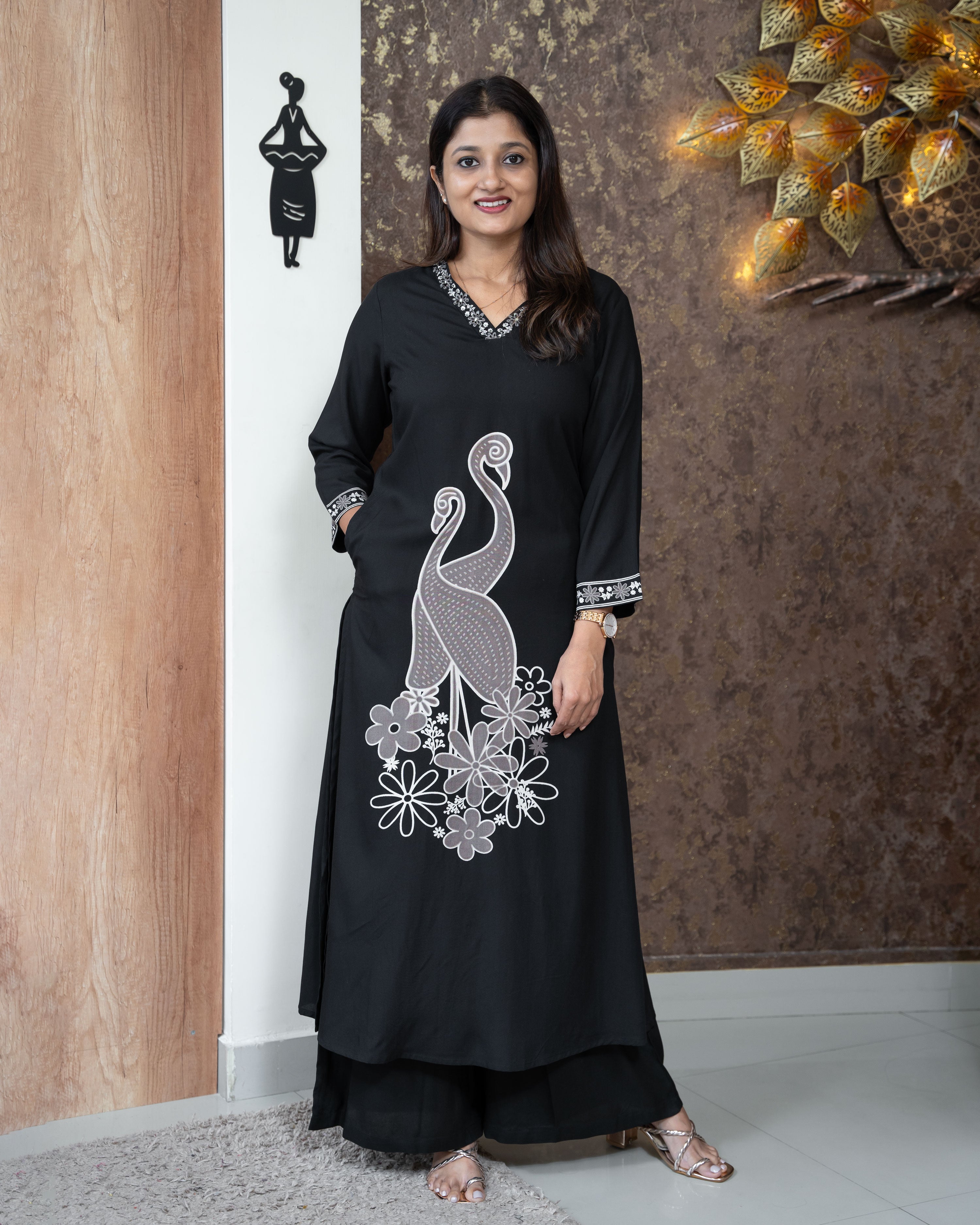 Load image into Gallery viewer, Rayon Co-Ord Set-3648
