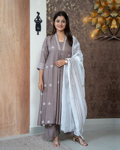 Rayon Kurti Set-3626