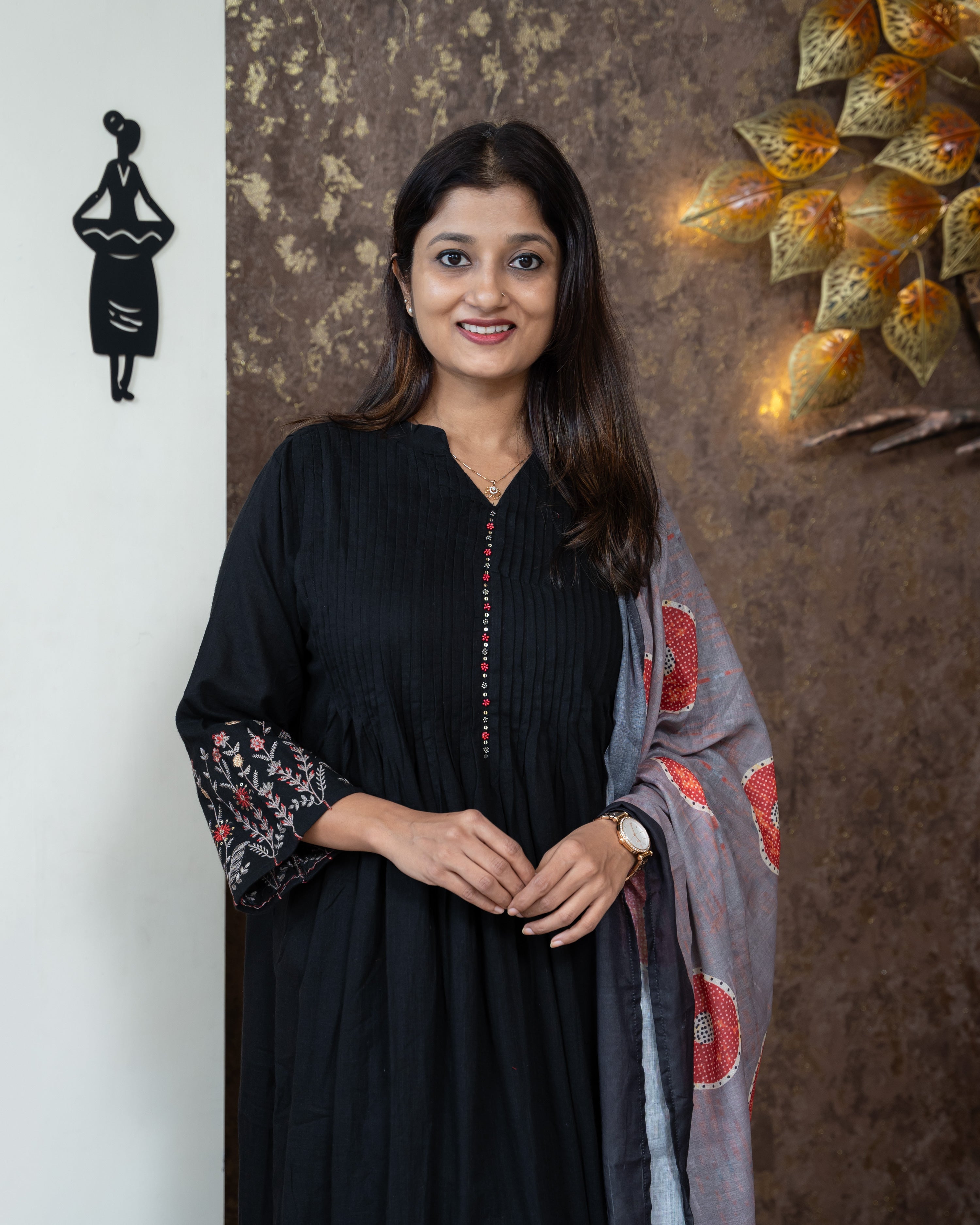 Load image into Gallery viewer, Pure Cotton Kurti Set-3647
