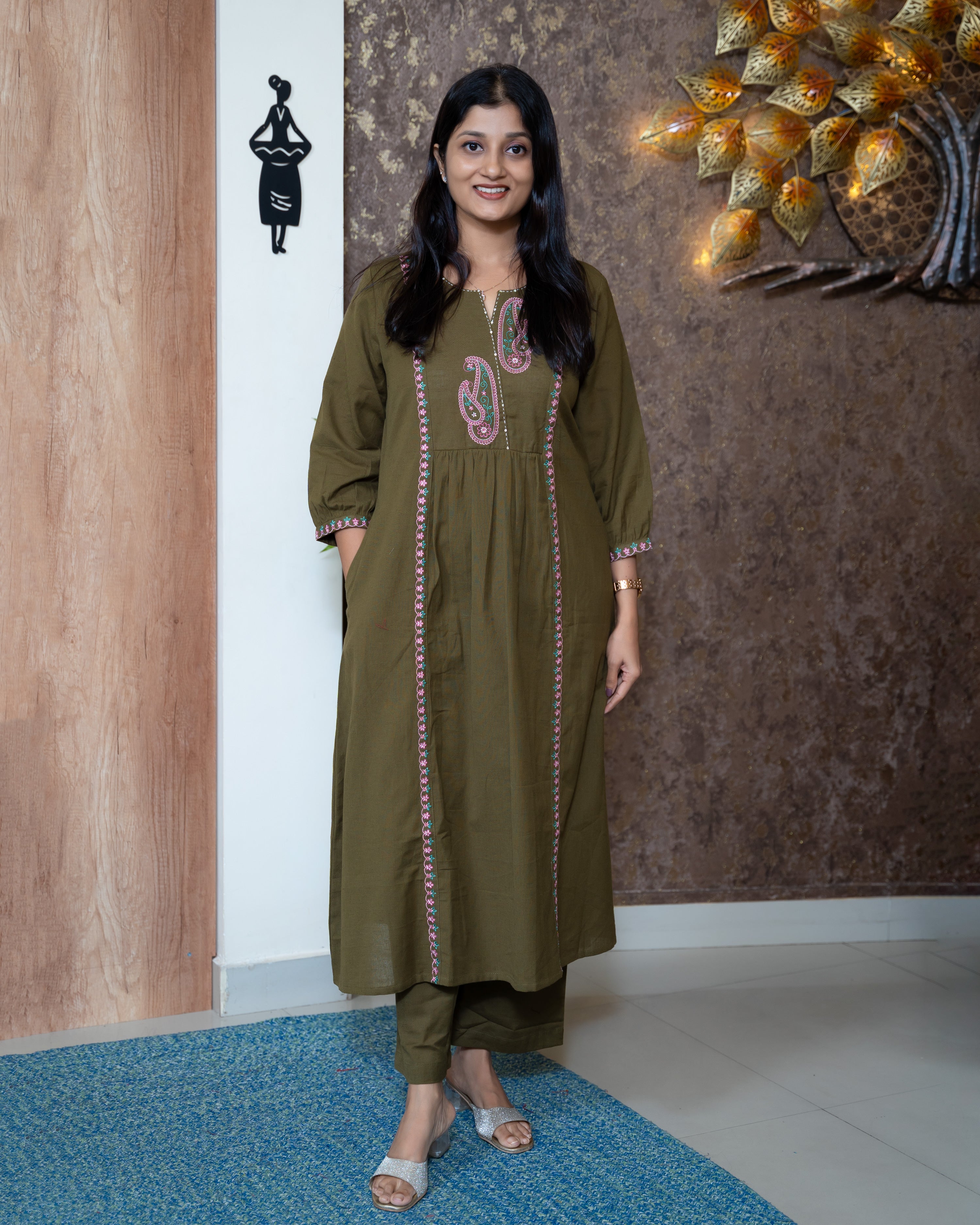 Load image into Gallery viewer, Cotton Co-Ord Set-7872
