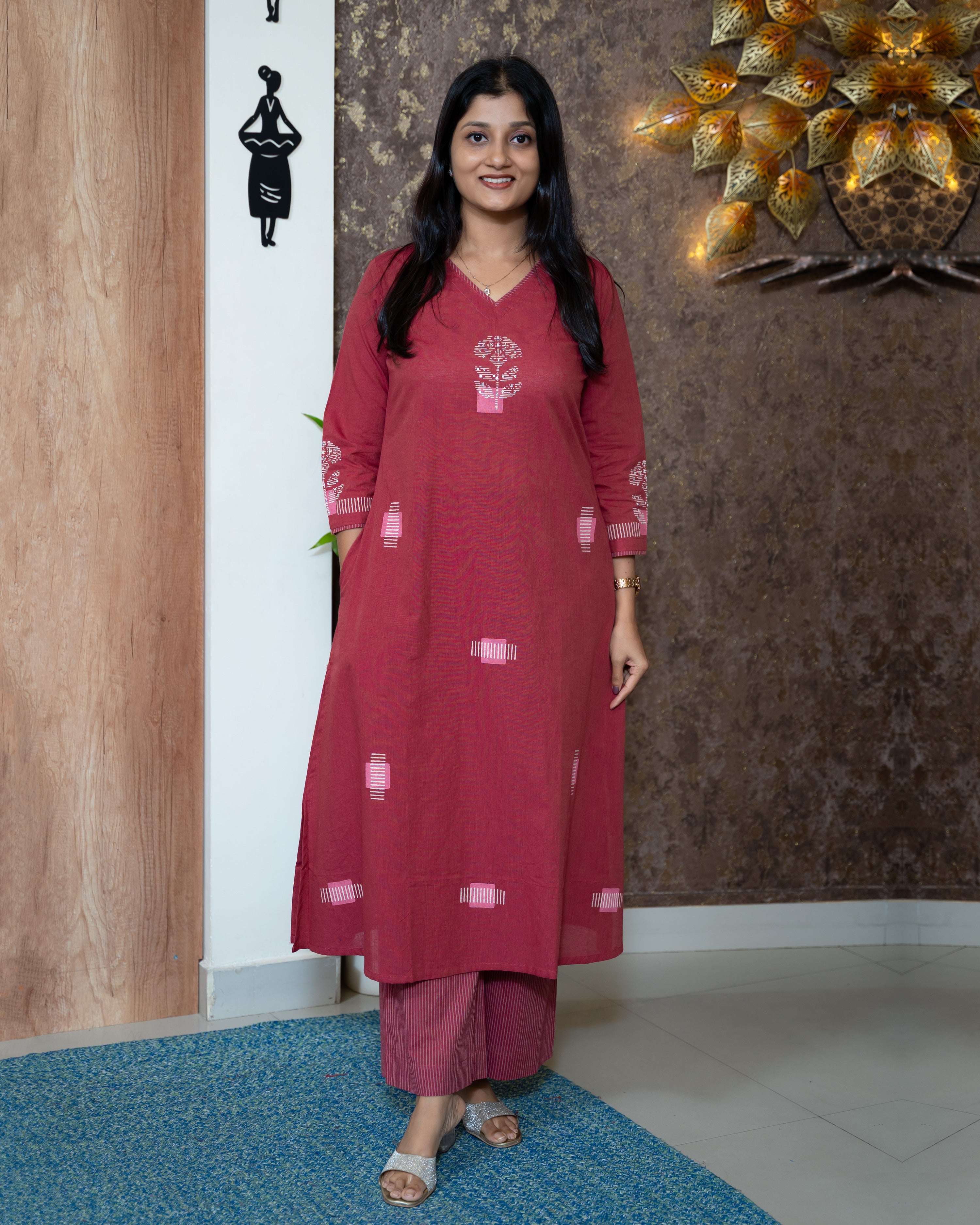 Load image into Gallery viewer, Cotton Co-Ord Set-7864
