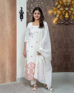 Cora Cotton Designer Kurti(Pre-Order)-3689