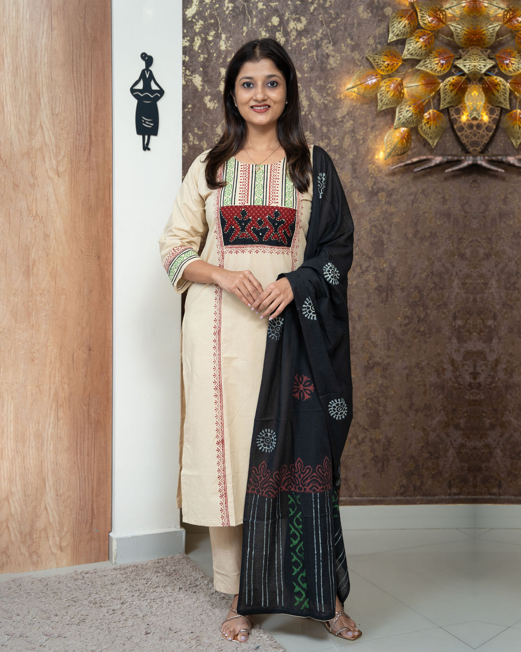 Pure Cotton Kurti Set-3726
