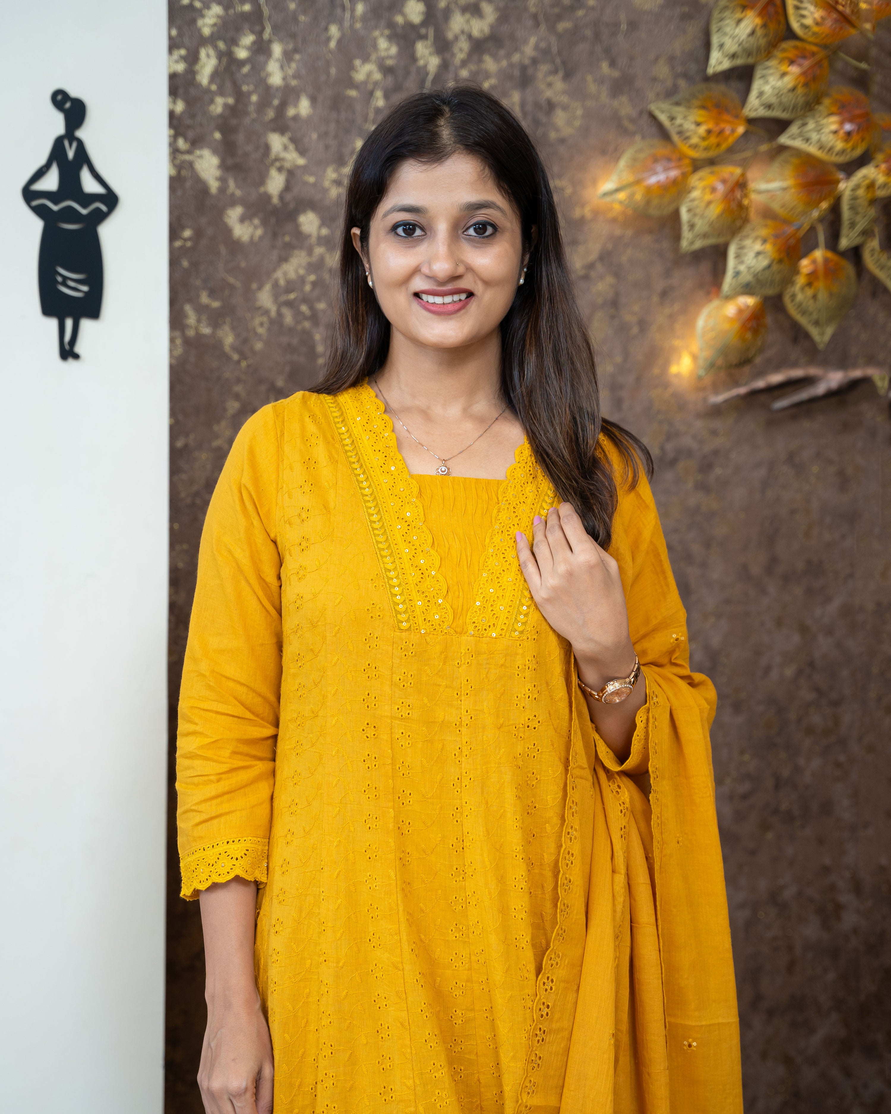 Load image into Gallery viewer, Cotton Kurti Set-3764

