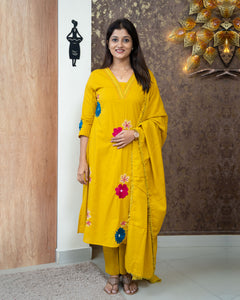 Cotton Kurti Set-3728