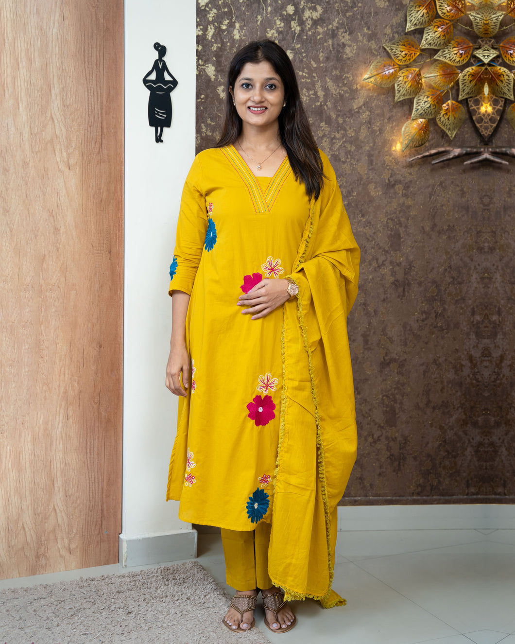 Cotton Kurti Set-3728