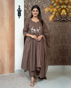 Pure Cotton Kurti Set-3778