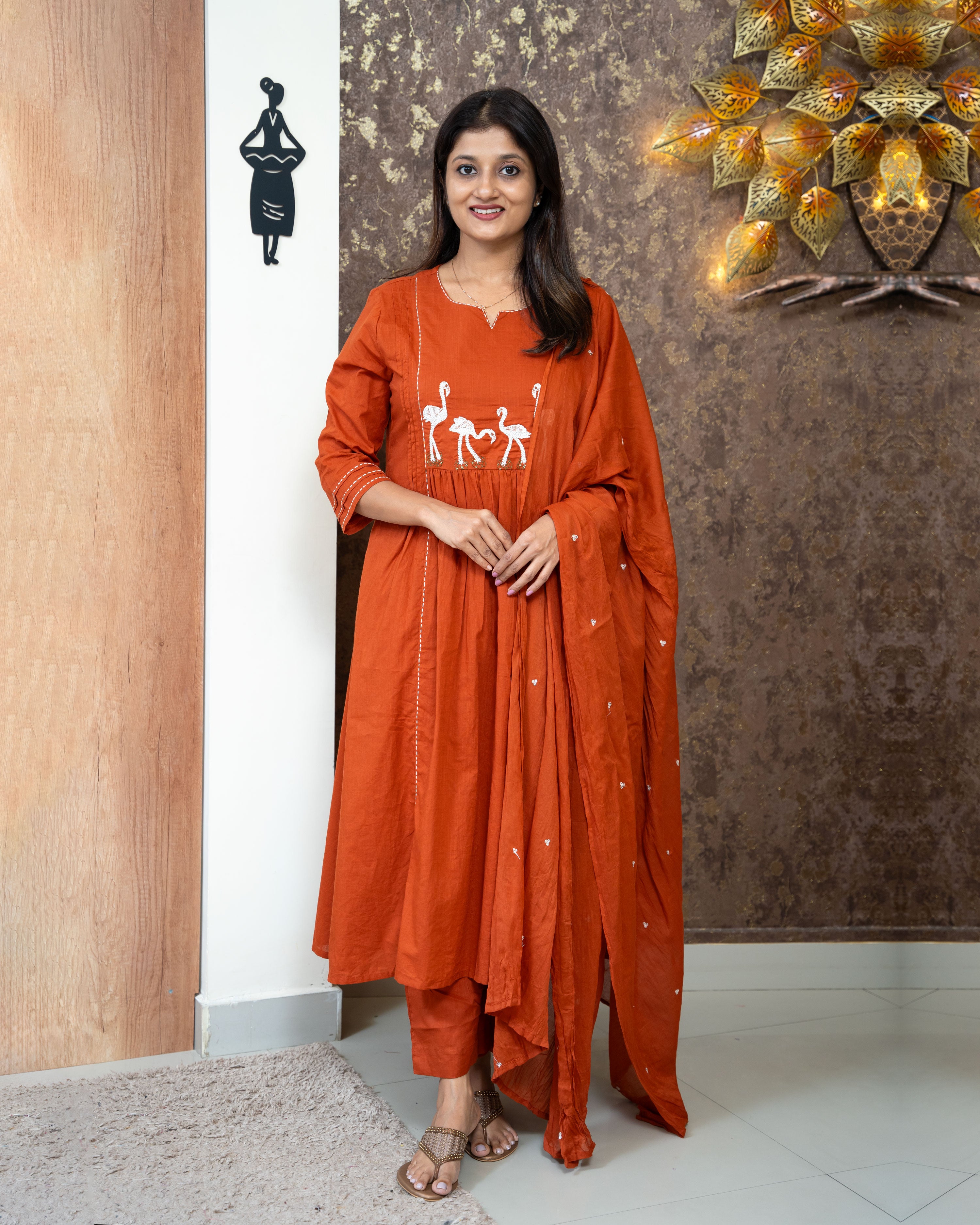 Load image into Gallery viewer, Pure Cotton Kurti Set-3778
