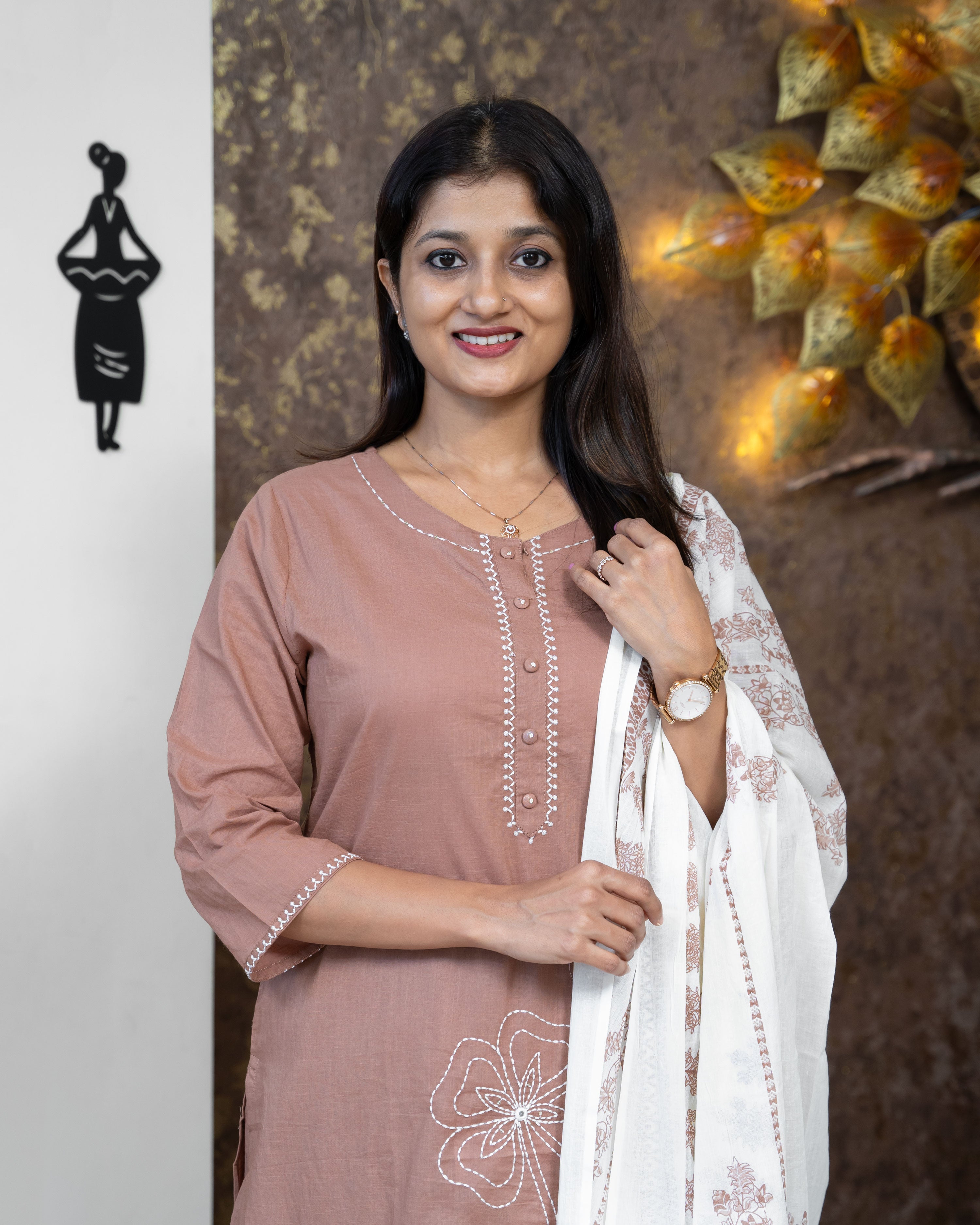 Load image into Gallery viewer, Cotton Kurti Set- 3777

