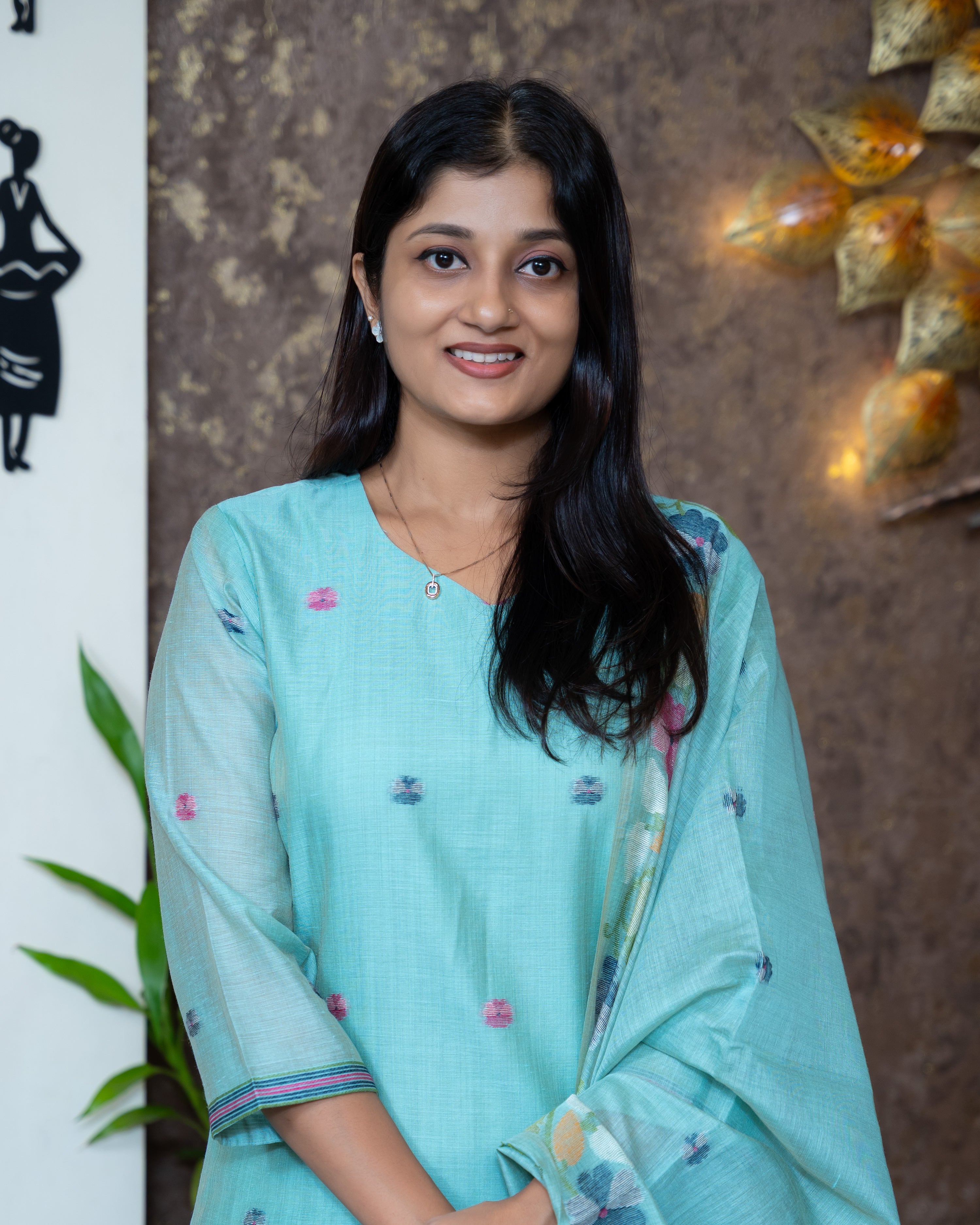 Load image into Gallery viewer, Chanderi Cotton Suit-7913
