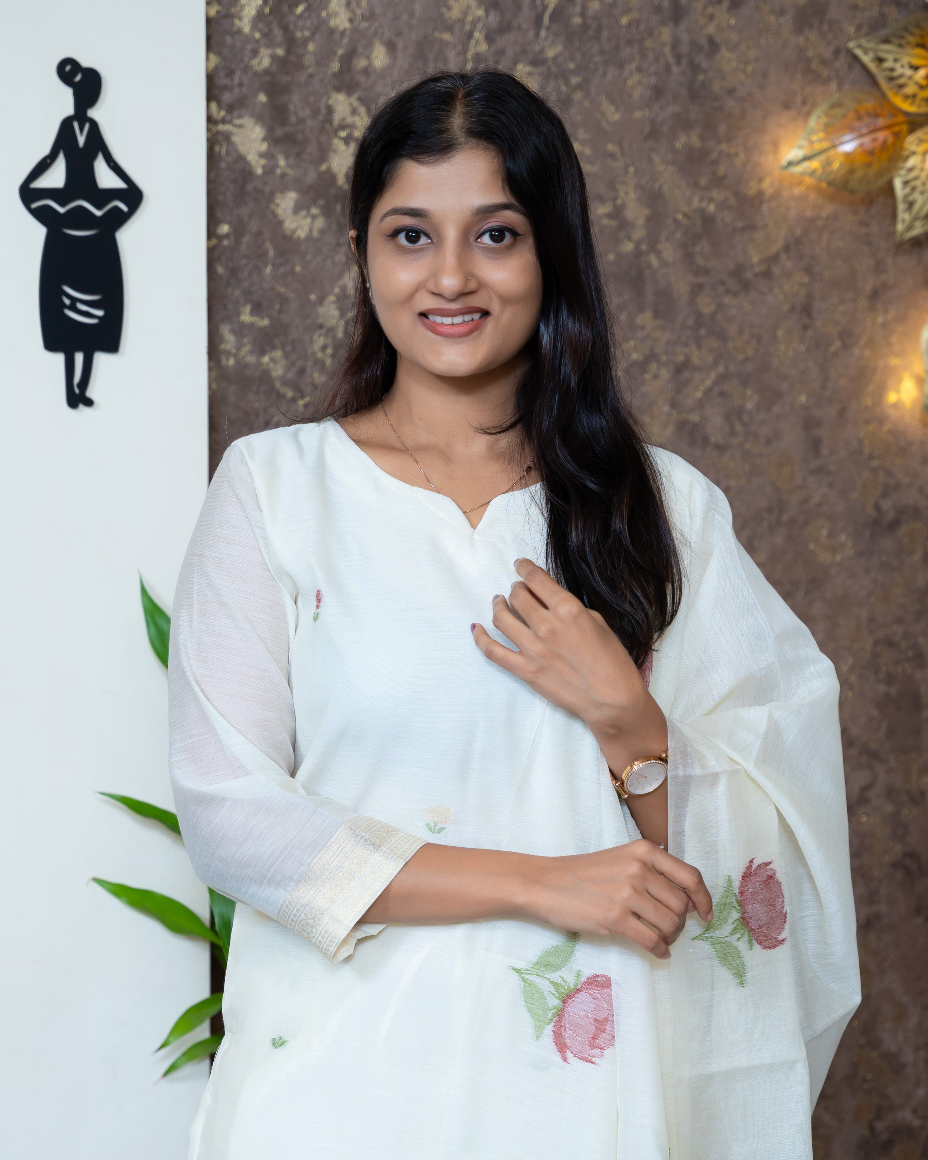 Load image into Gallery viewer, Chanderi Cotton Suit-7953
