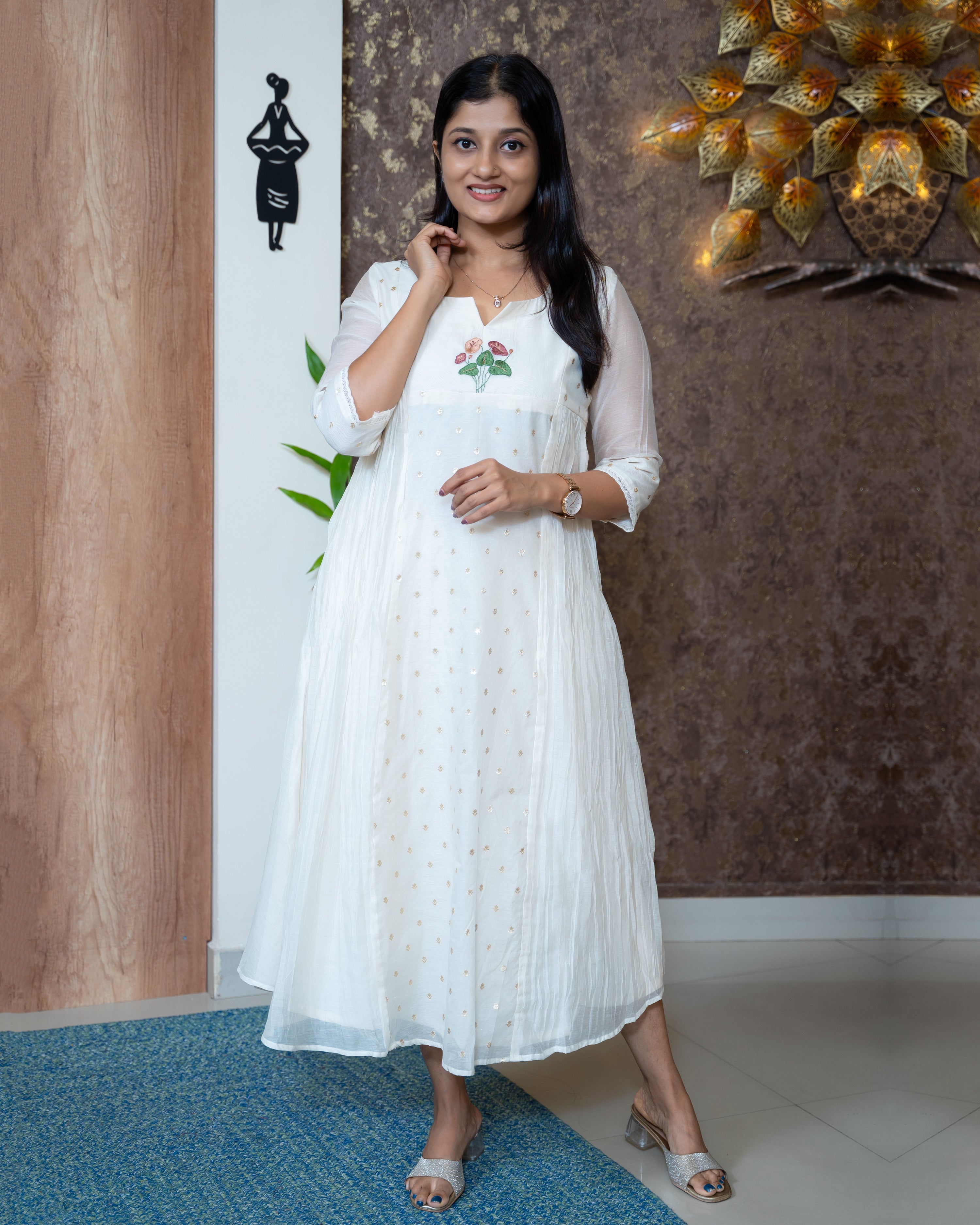 Load image into Gallery viewer, Mul Chanderi Designer Wear(Pre-Order)-1109
