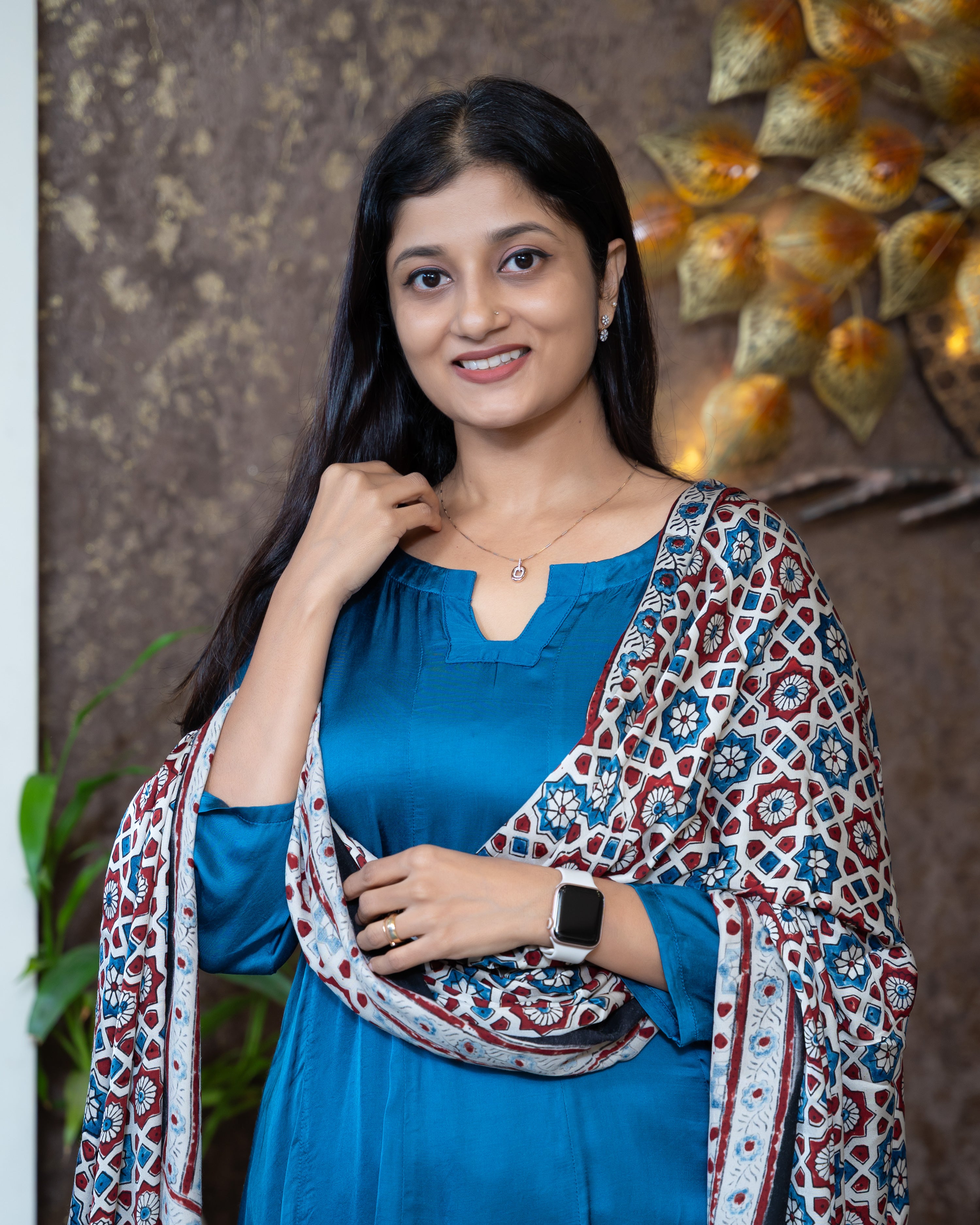 Load image into Gallery viewer, Modal Silk Kurti-7942
