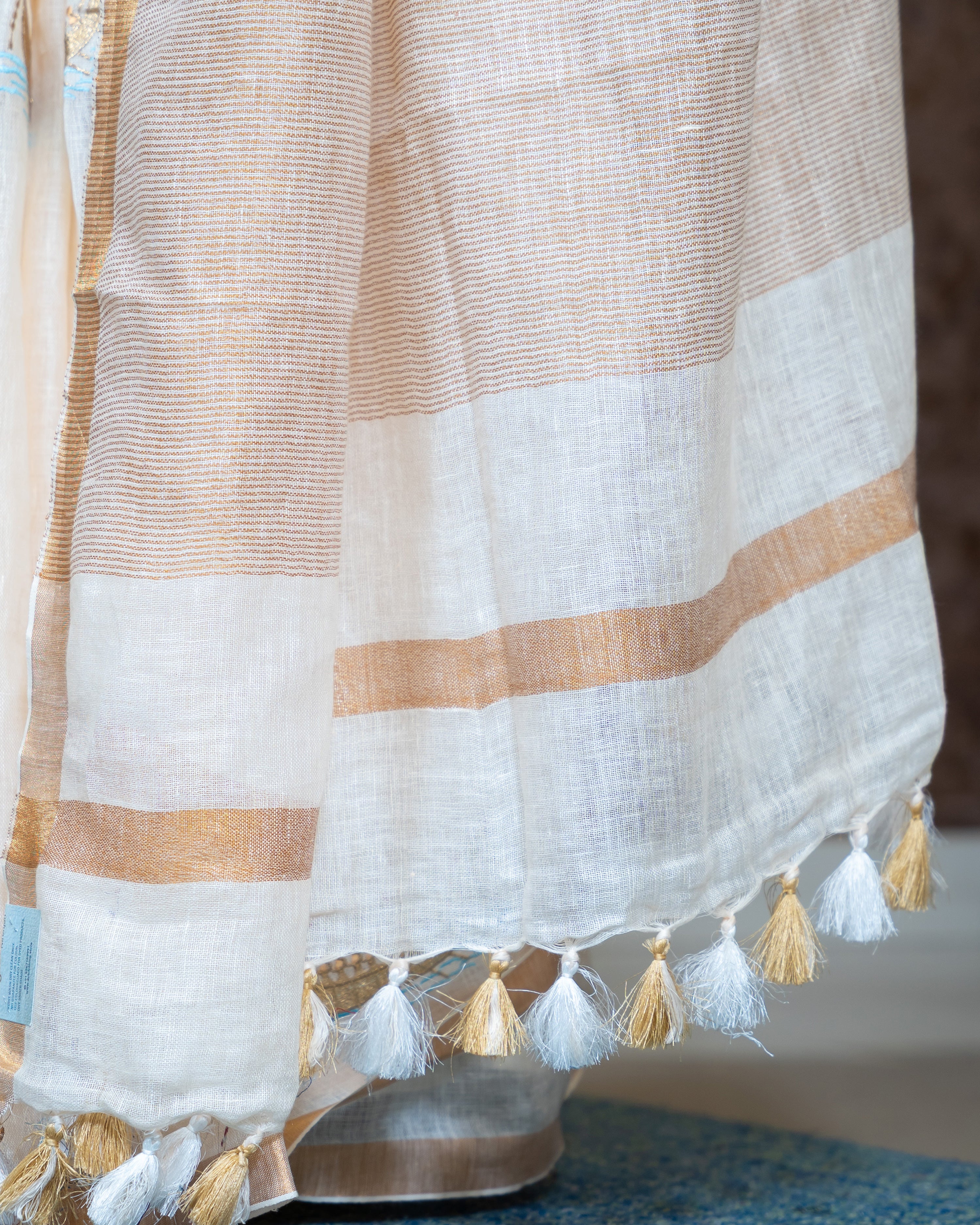 Load image into Gallery viewer, Linen Saree-8043
