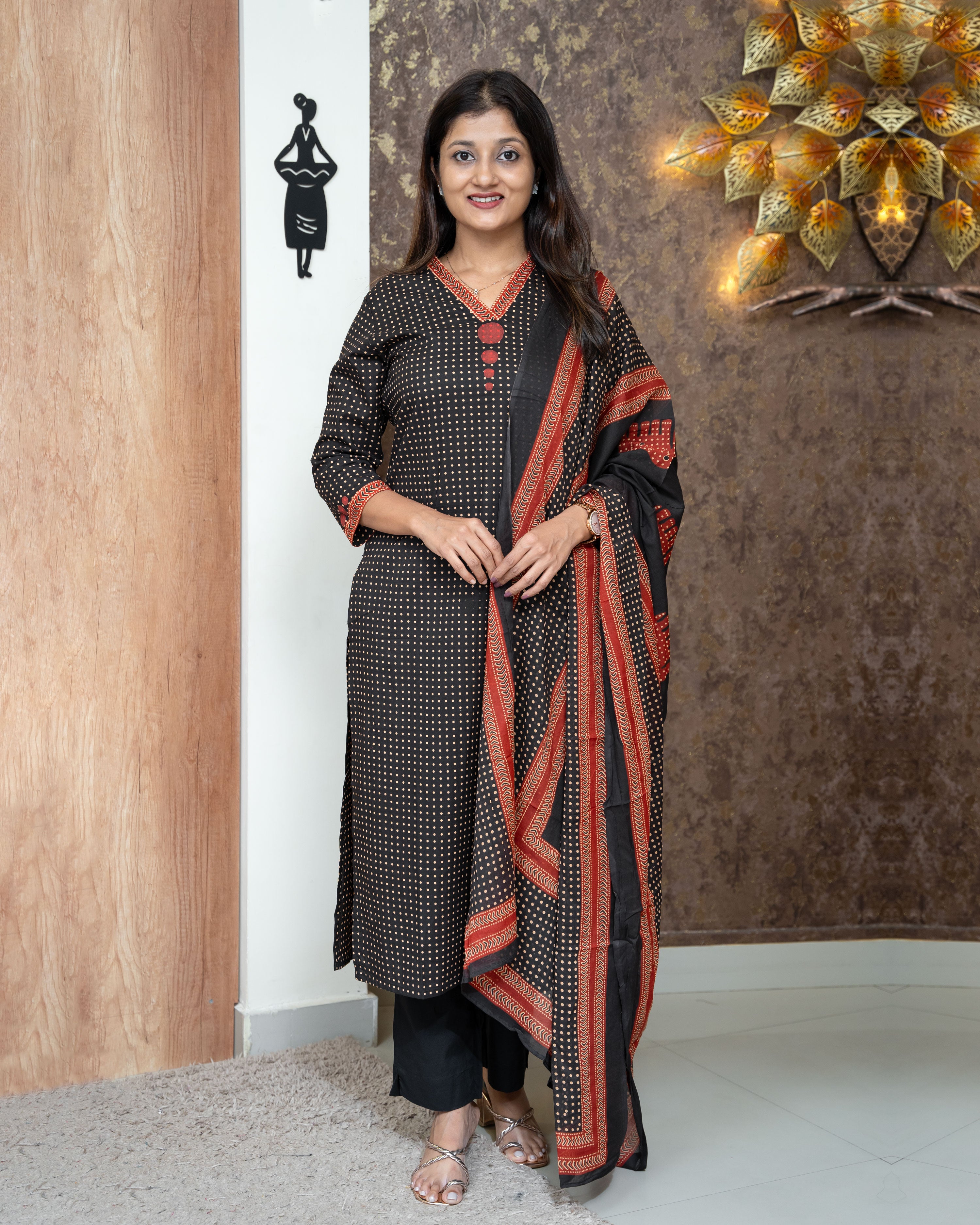 Load image into Gallery viewer, Cotton Kurti Set-3799
