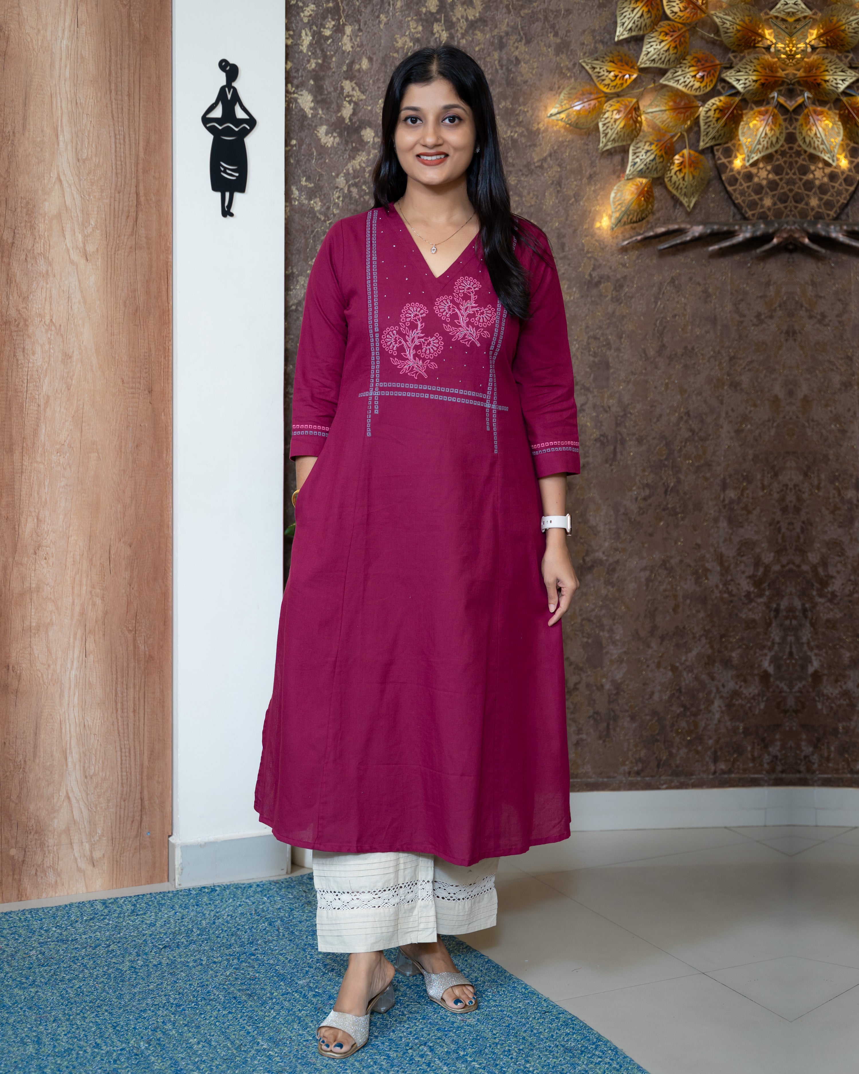 Load image into Gallery viewer, Cotton Kurti-8058
