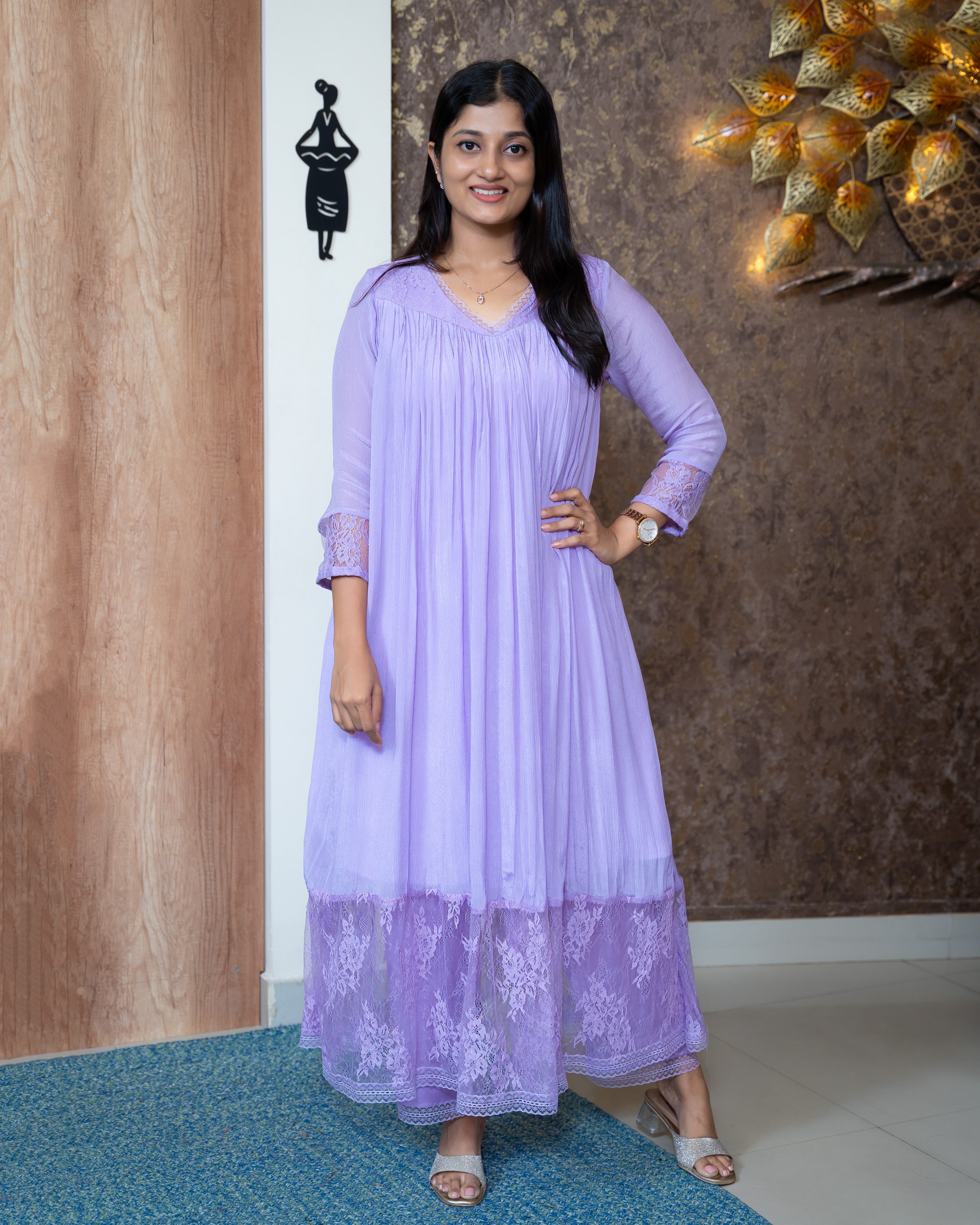 Load image into Gallery viewer, Chinnon Chiffon Designer Co-Ord Set(Pre-Order)-1007
