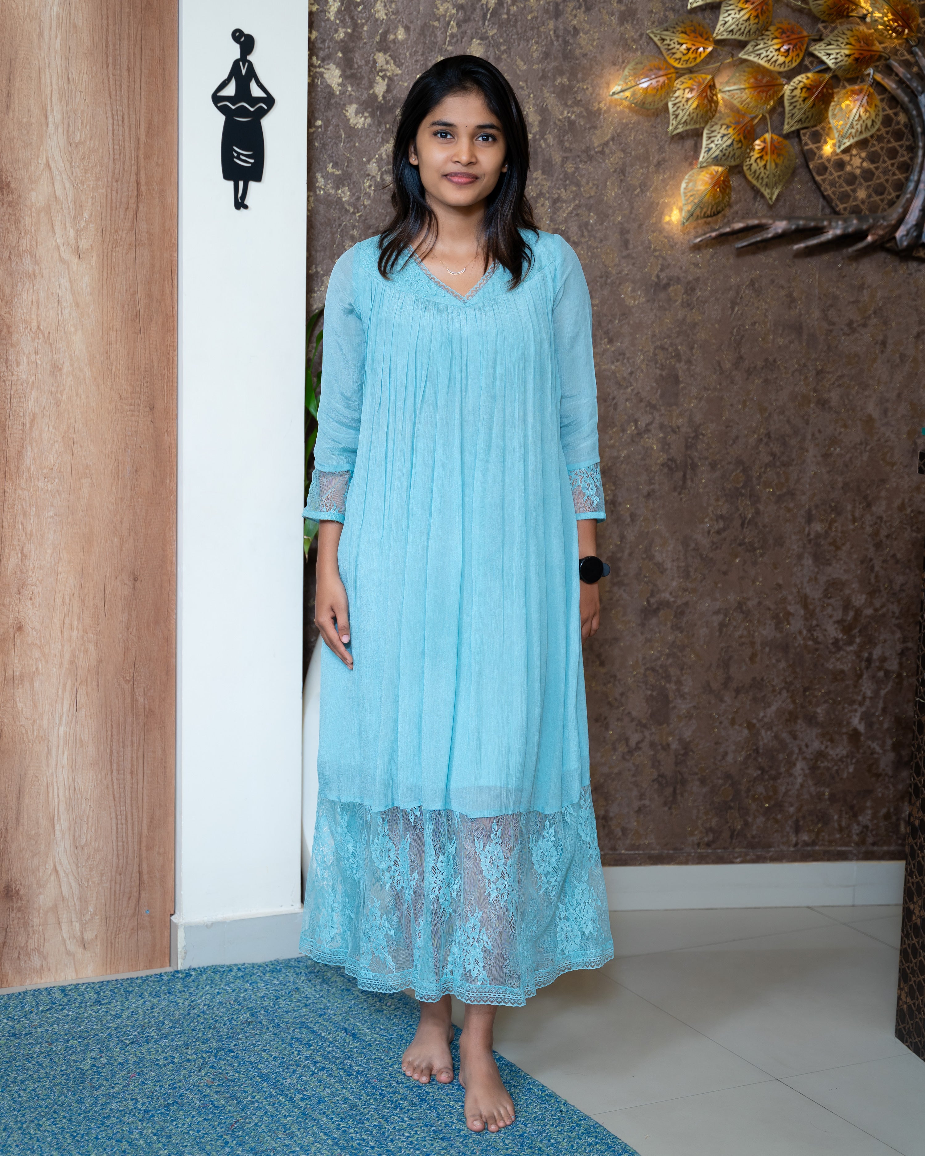 Load image into Gallery viewer, Chinnon Chiffon Designer Co-Ord Set(Pre-Order)-1007
