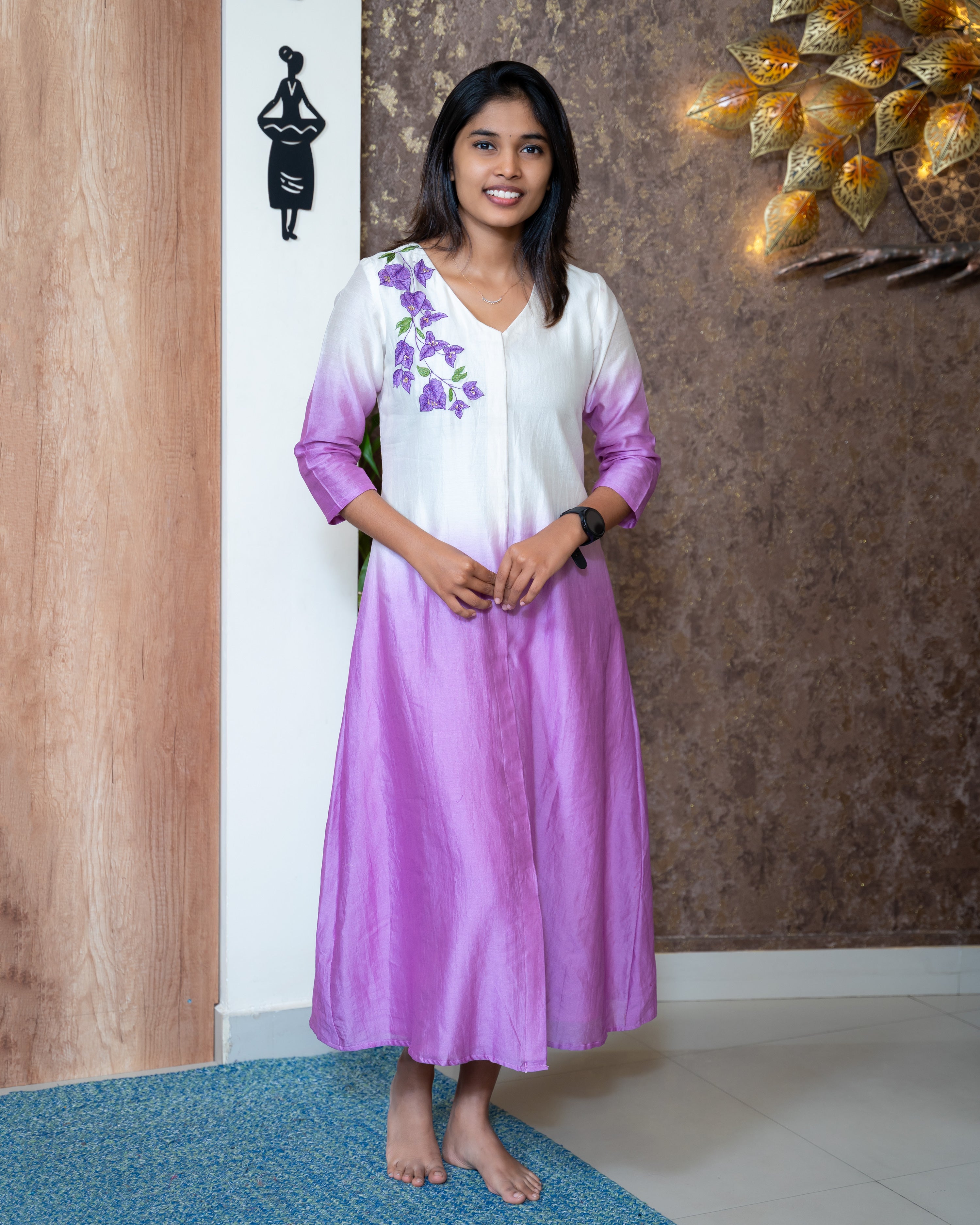 Load image into Gallery viewer, Mul Chanderi Designer Kurti(Pre-Order)-1090
