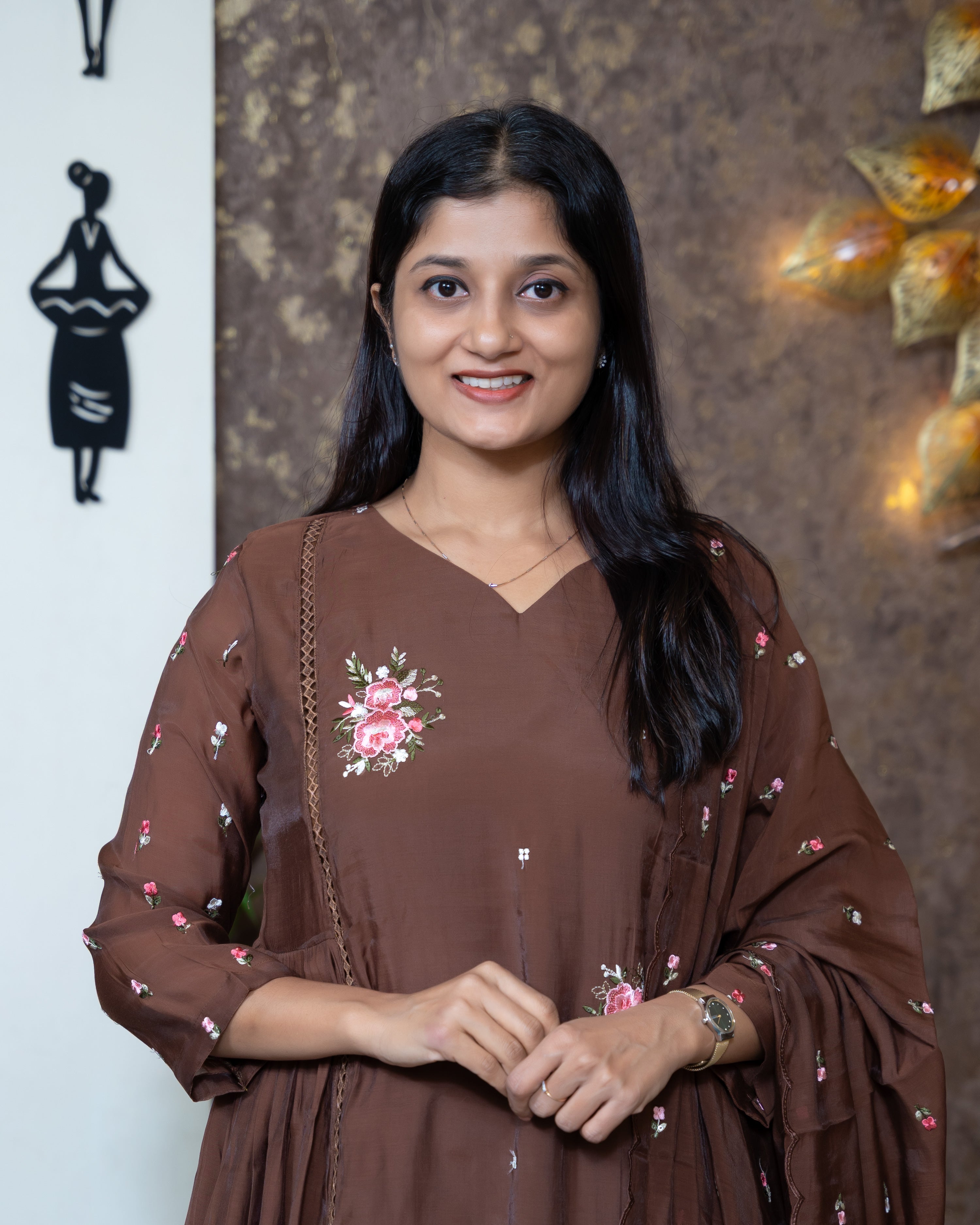 Load image into Gallery viewer, Mul Chanderi Suit-8080
